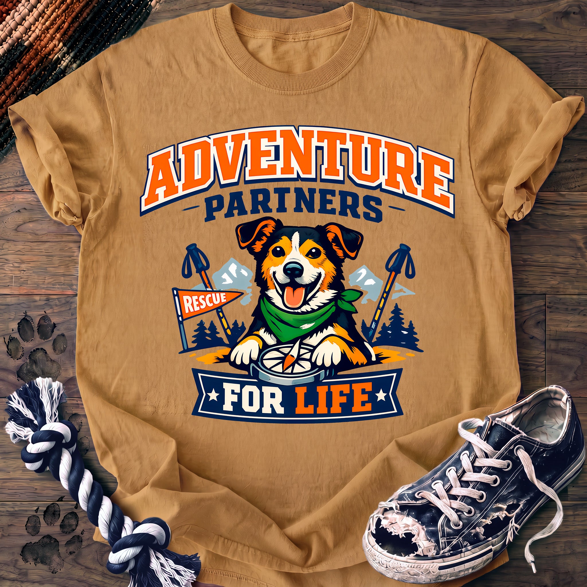 PAWSSION CLUB t-shirt in Mustard color - SKU PC-0237