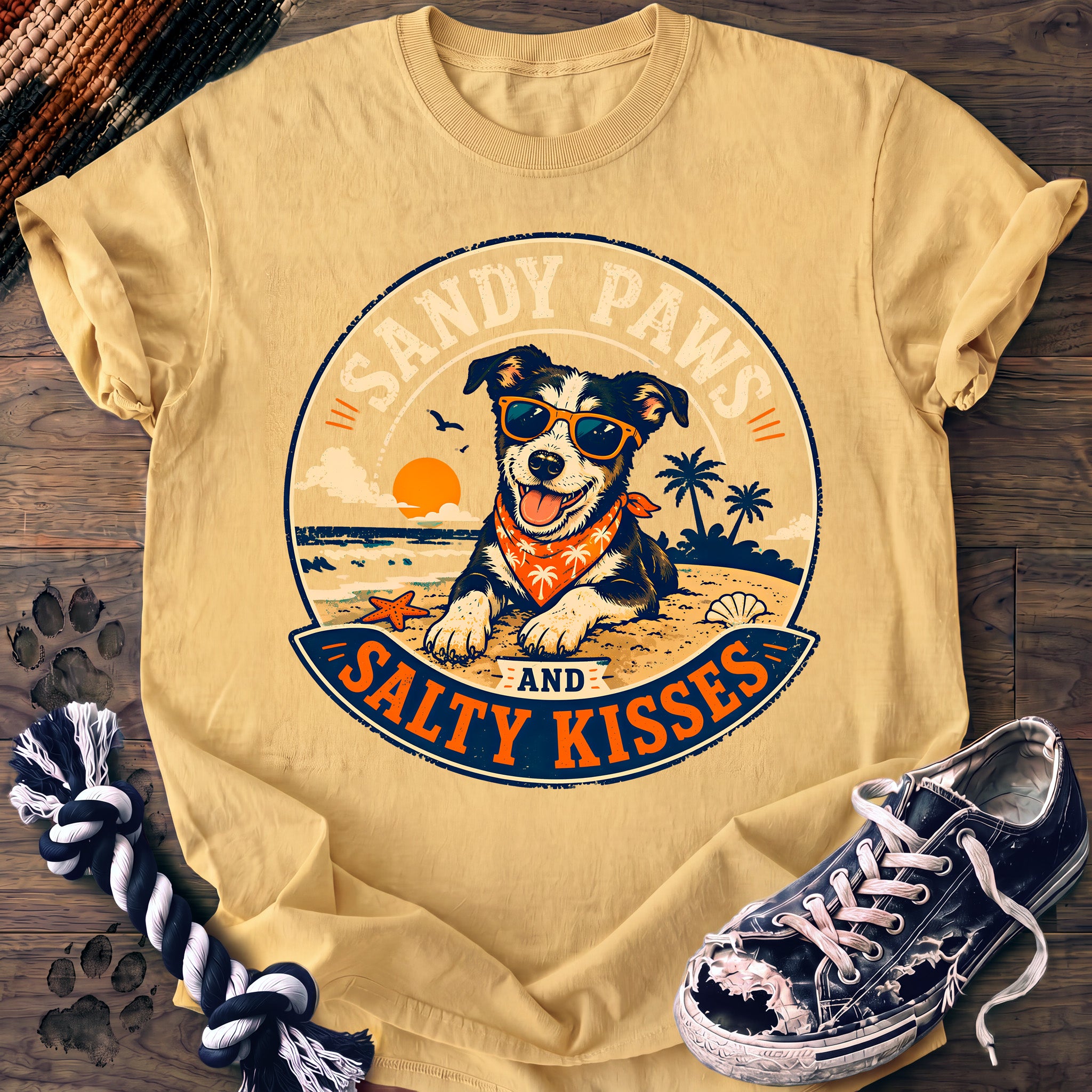 PAWSSION CLUB t-shirt in Butter color - SKU PC-0238