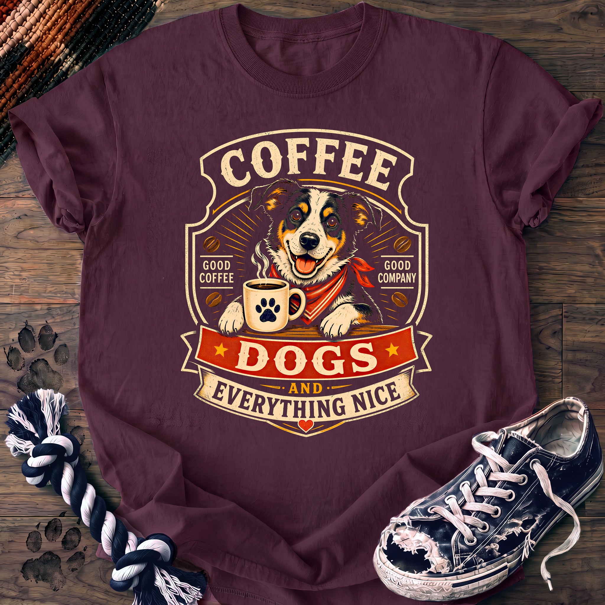 PAWSSION CLUB t-shirt in Berry color - SKU PC-0239