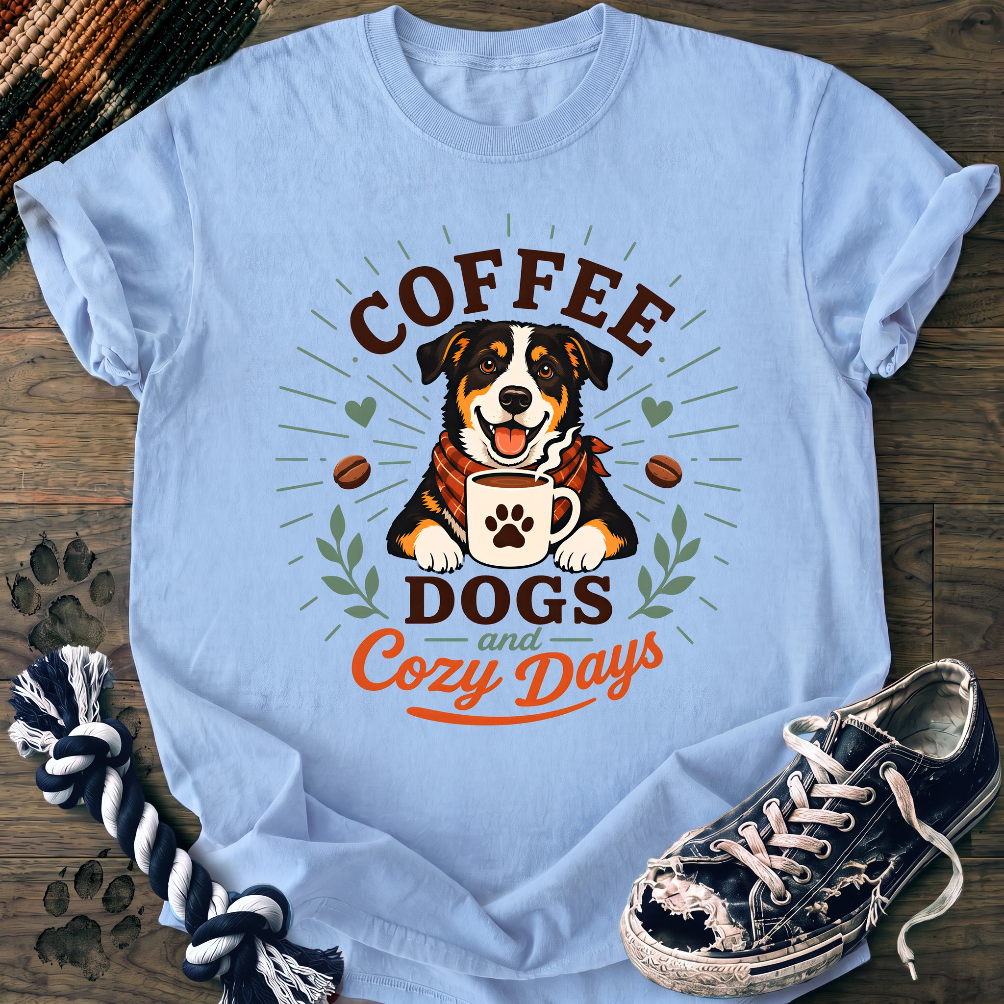 PAWSSION CLUB t-shirt in Chambray color - SKU PC-0240