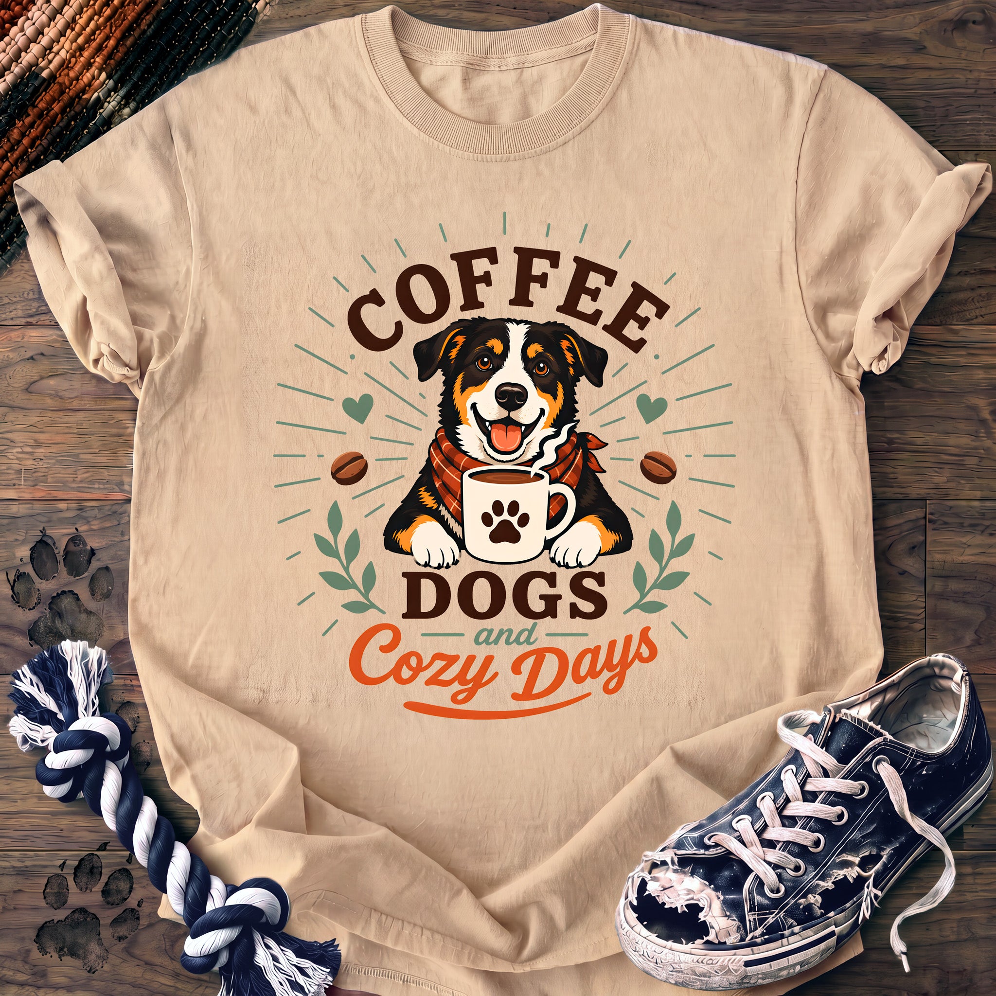 PAWSSION CLUB t-shirt in Ivory color - SKU PC-0240