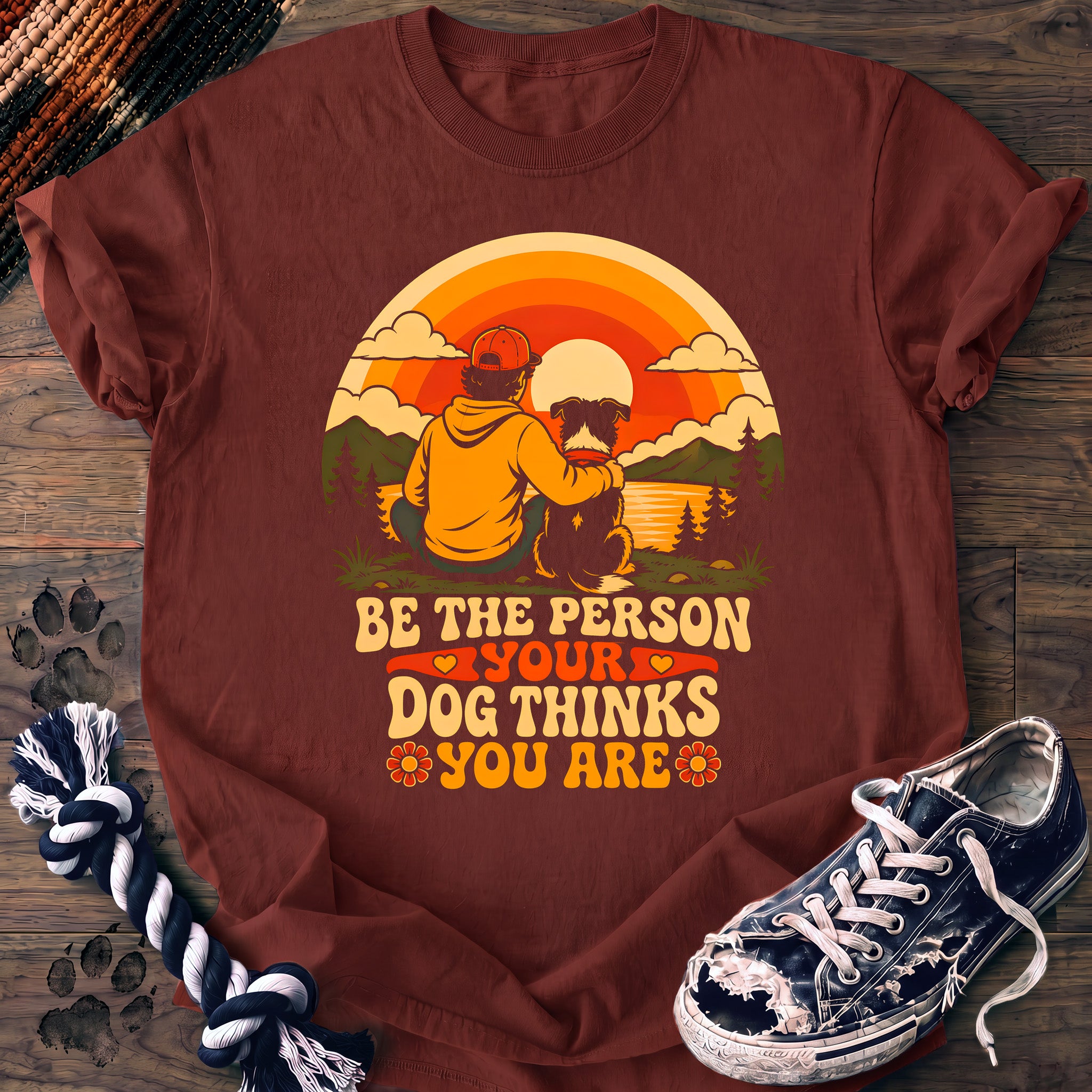 PAWSSION CLUB t-shirt in Brick color - SKU PC-0241