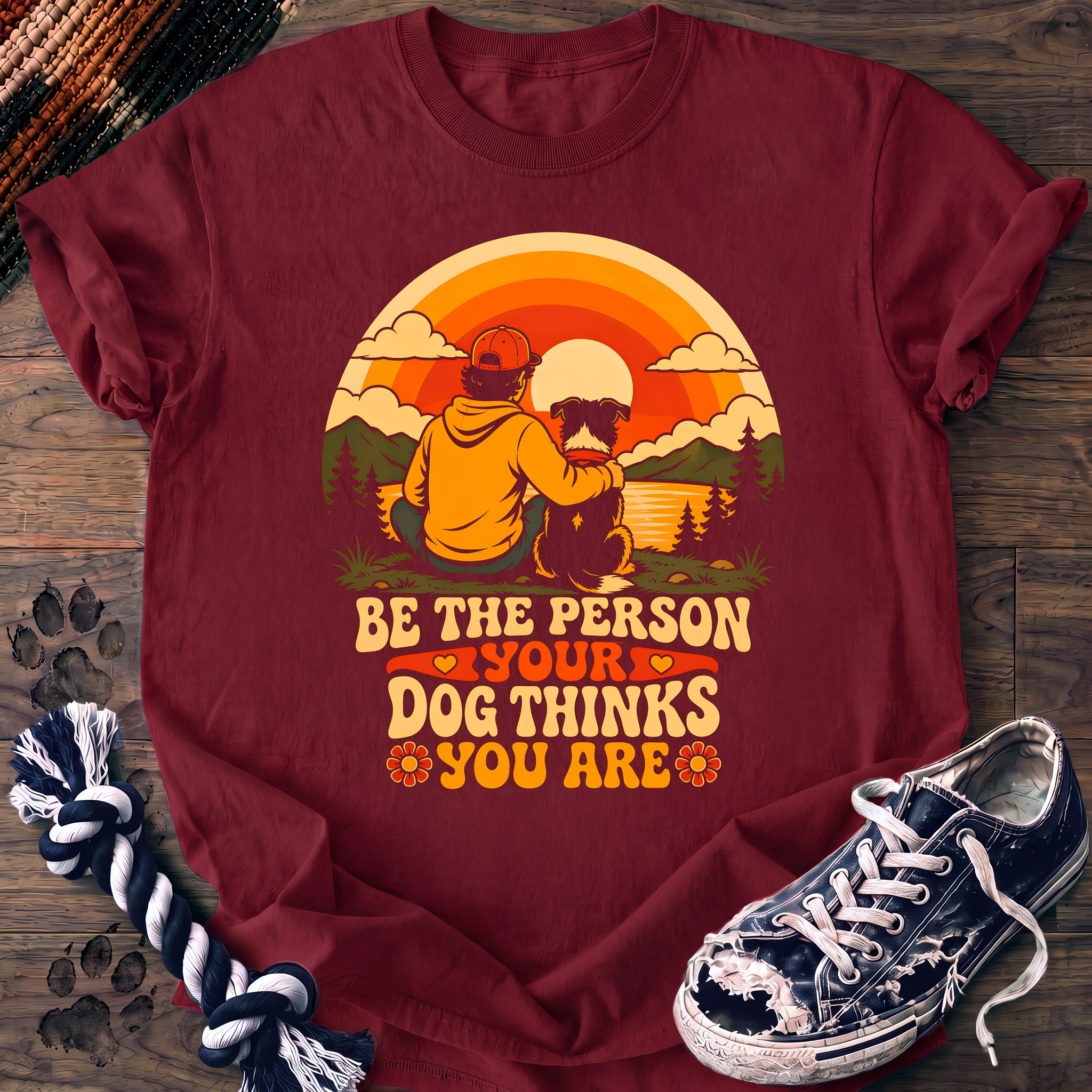 PAWSSION CLUB t-shirt in Crimson color - SKU PC-0241