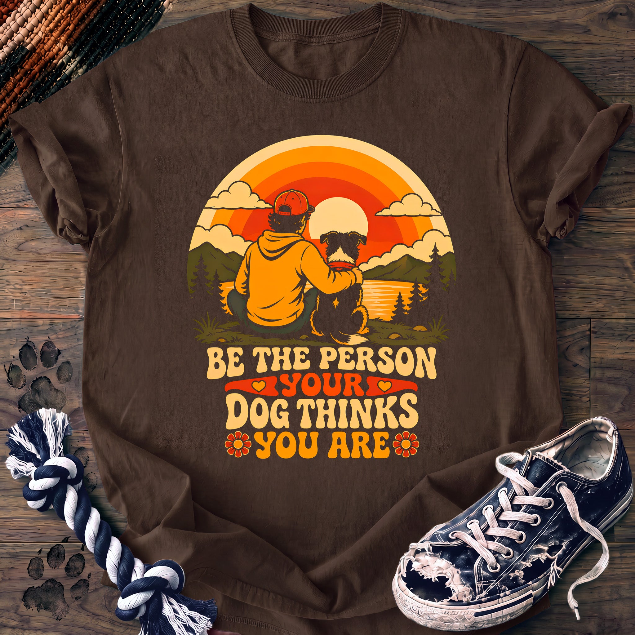 PAWSSION CLUB t-shirt in Espresso color - SKU PC-0241