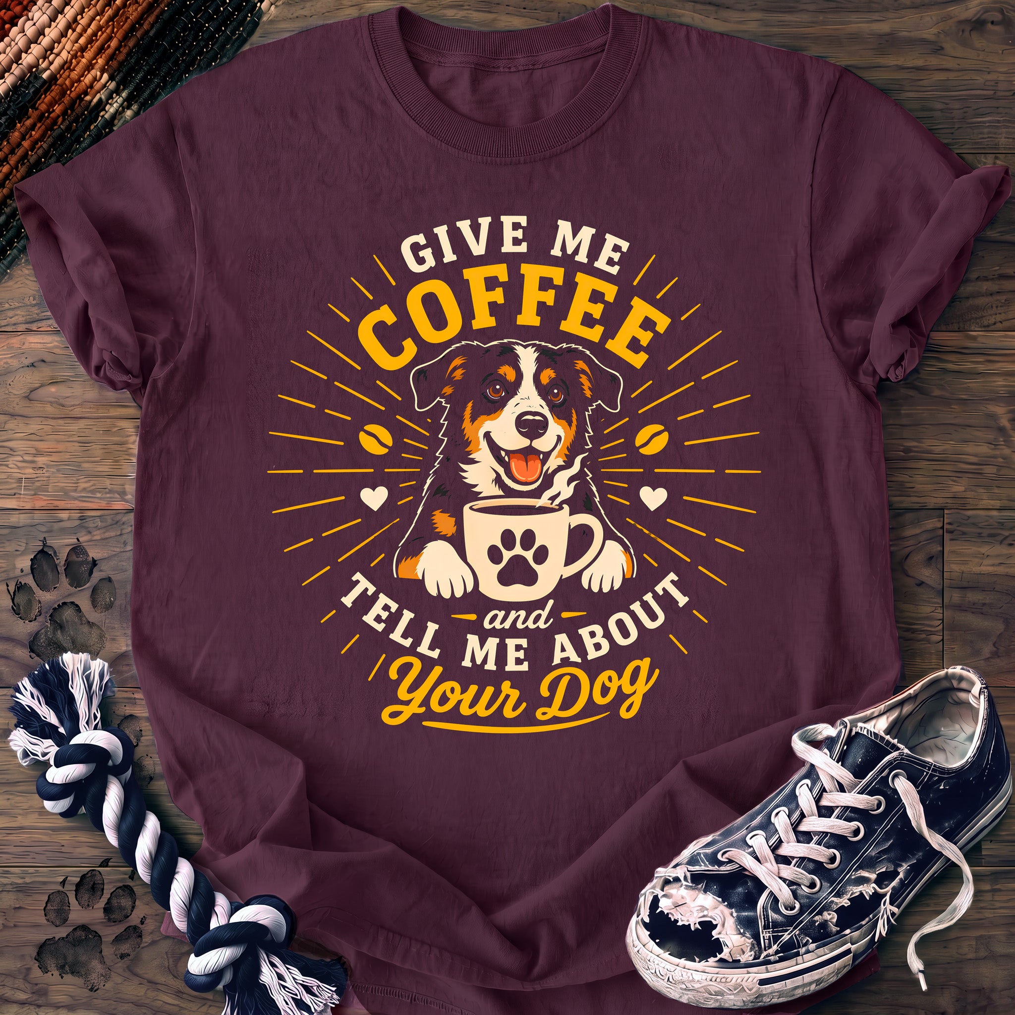 PAWSSION CLUB t-shirt in Berry color - SKU PC-0242