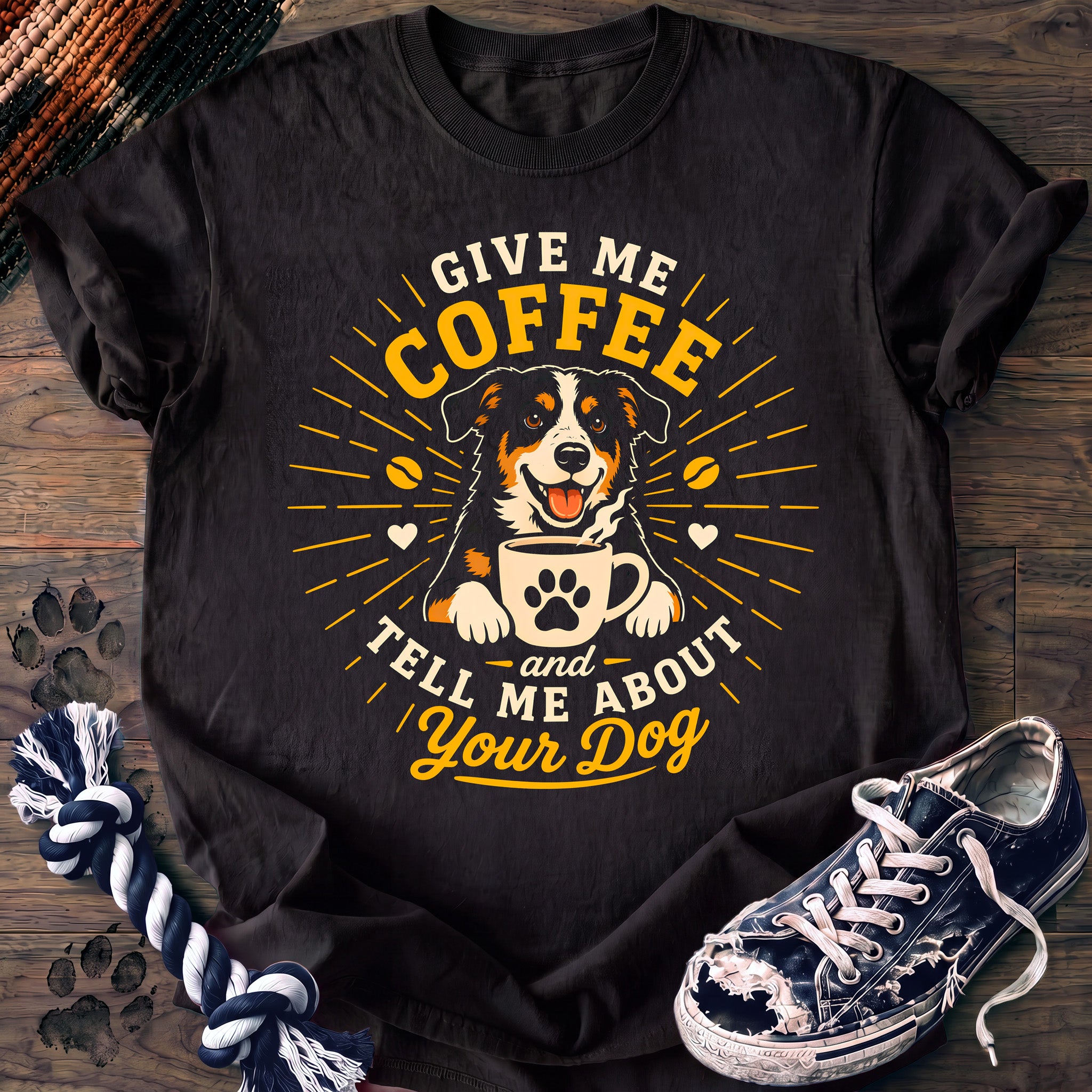PAWSSION CLUB t-shirt in Black color - SKU PC-0242