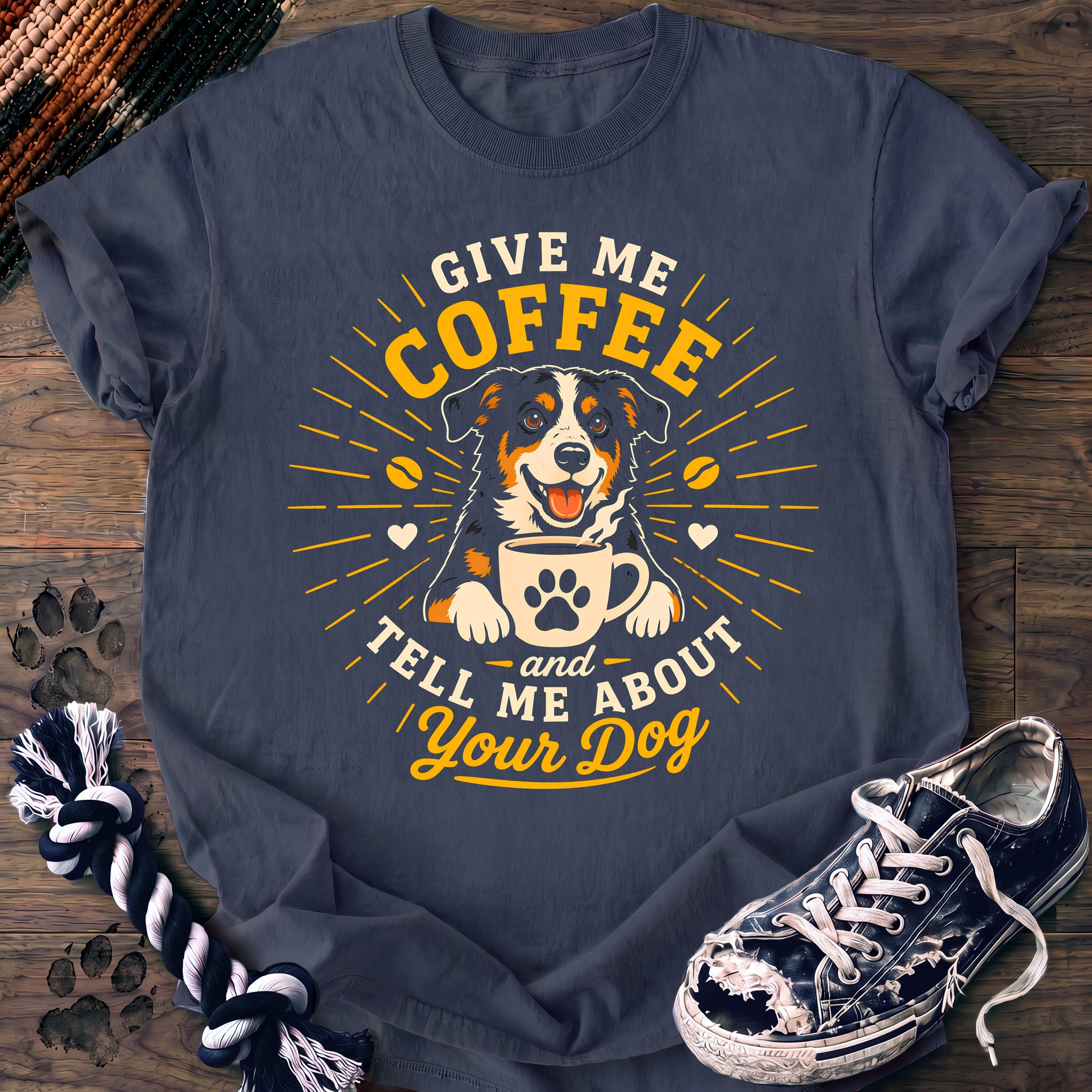 PAWSSION CLUB t-shirt in BlueJean color - SKU PC-0242