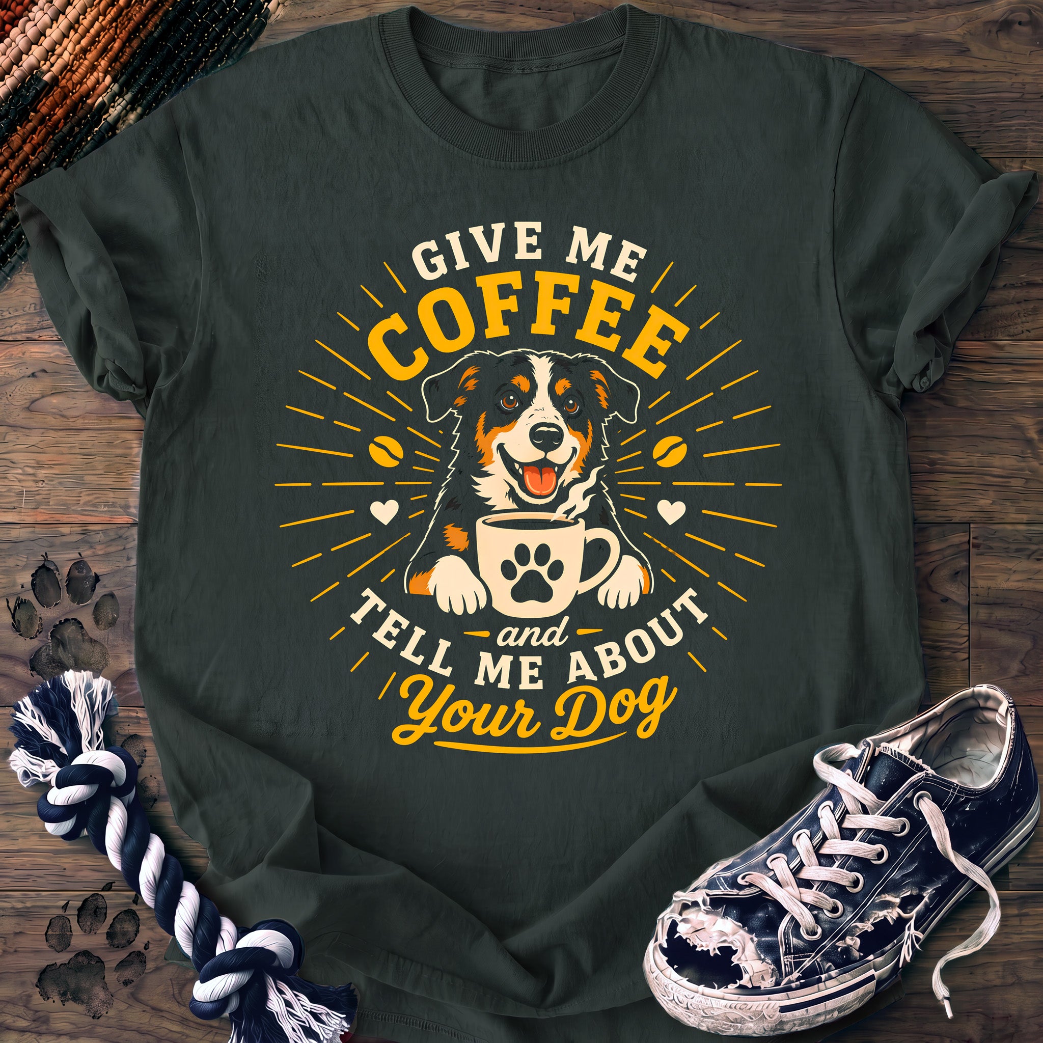 PAWSSION CLUB t-shirt in BlueSpruce color - SKU PC-0242