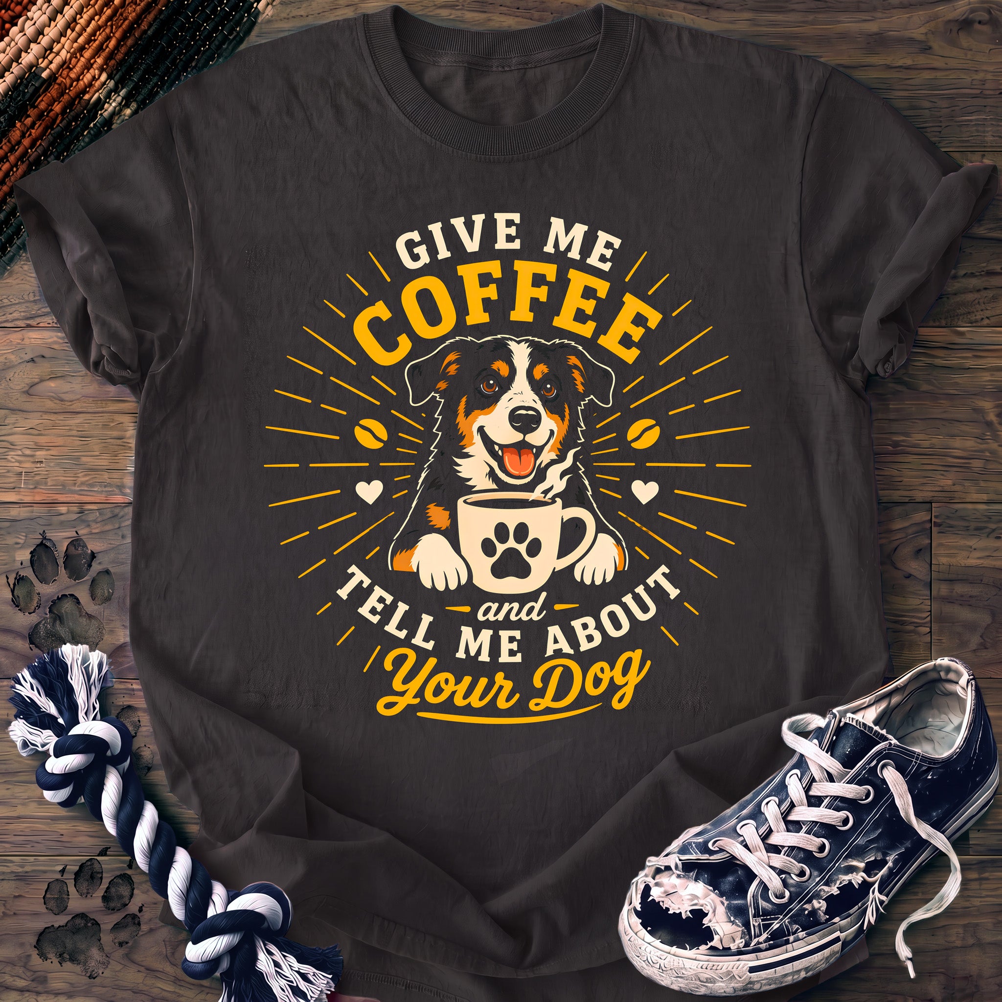 PAWSSION CLUB t-shirt in Graphite color - SKU PC-0242