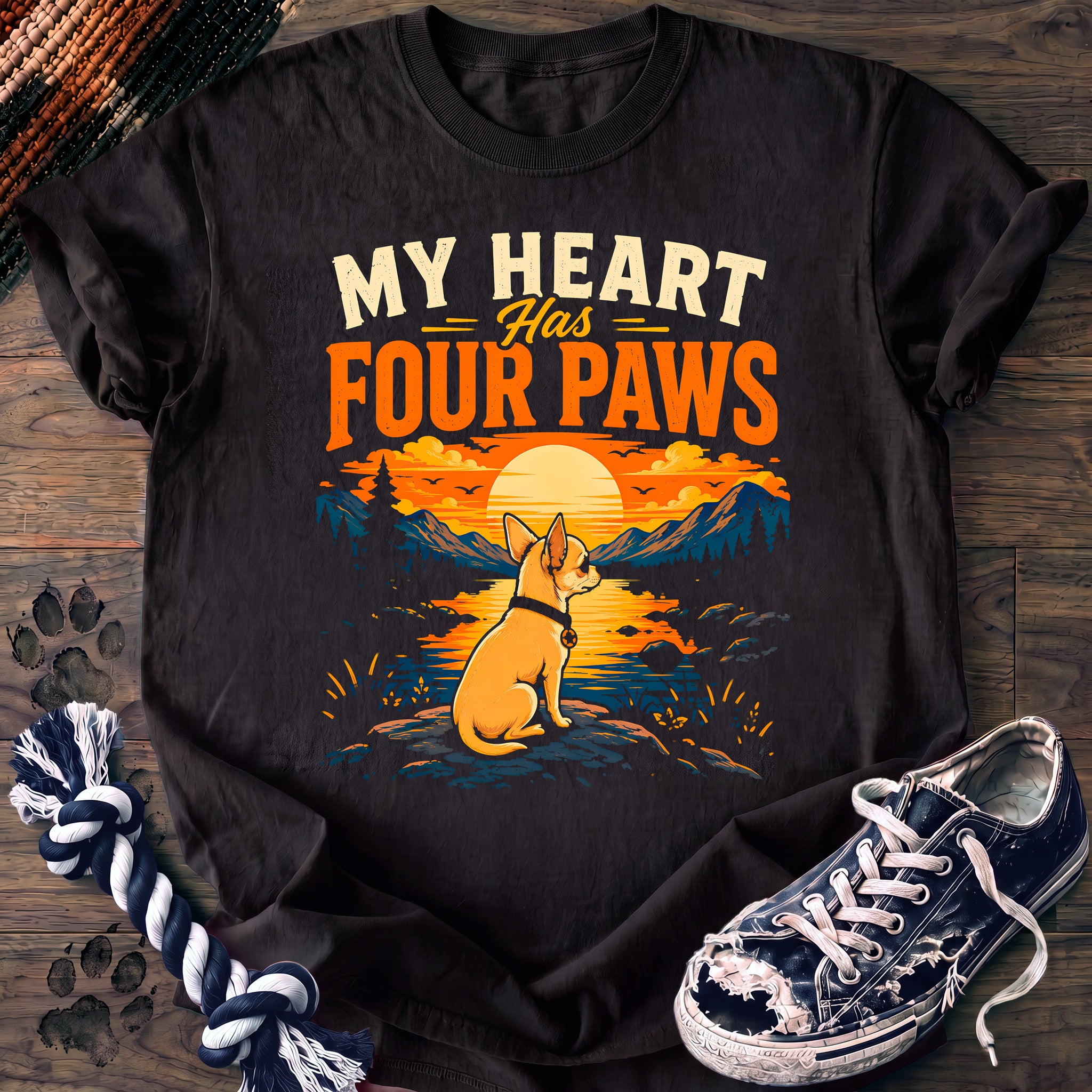 PAWSSION CLUB t-shirt in Black color - SKU PC-0245
