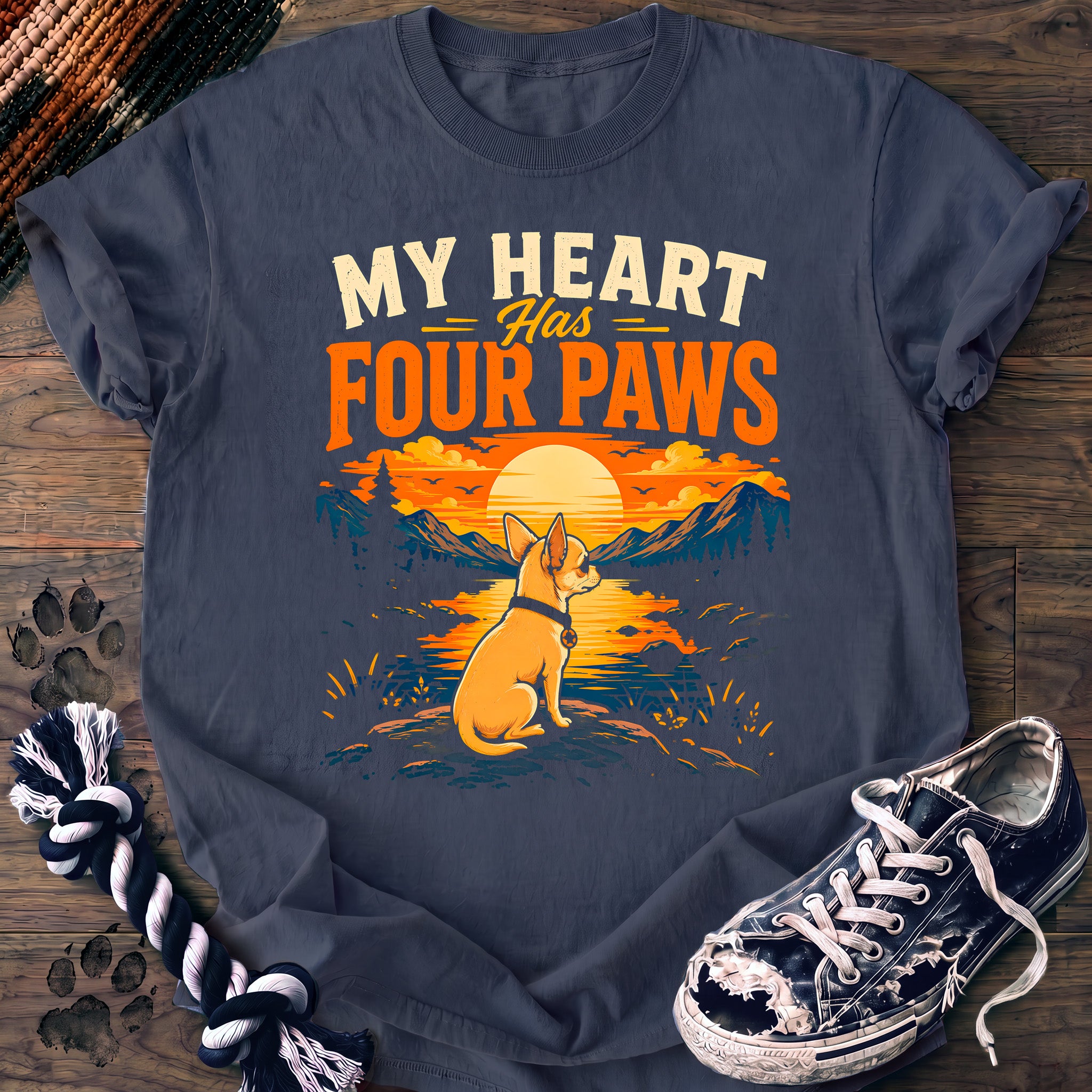 PAWSSION CLUB t-shirt in BlueJean color - SKU PC-0245