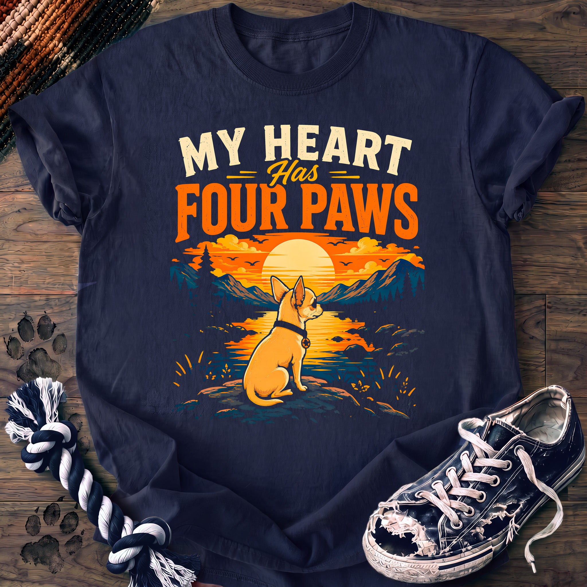 PAWSSION CLUB t-shirt in Navy color - SKU PC-0245