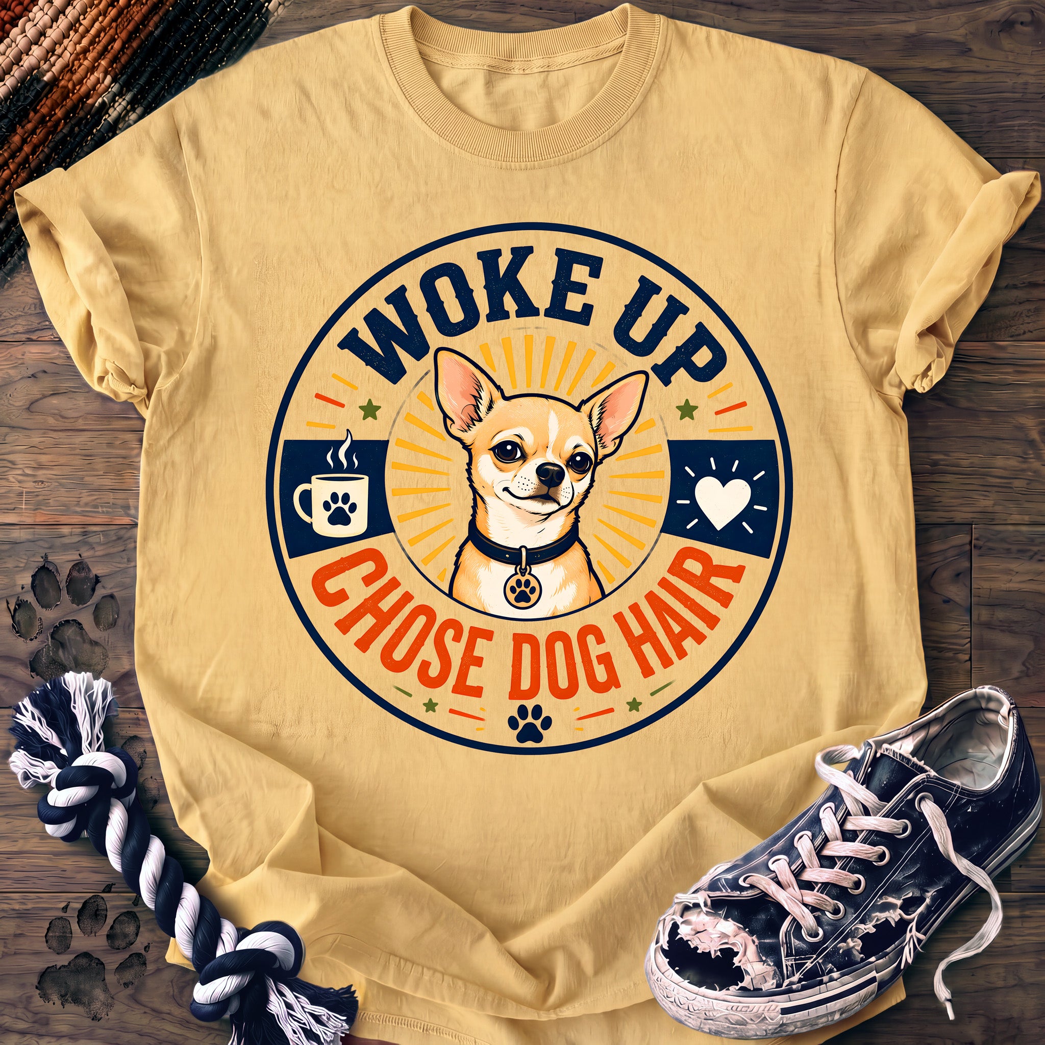 PAWSSION CLUB t-shirt in Butter color - SKU PC-0247