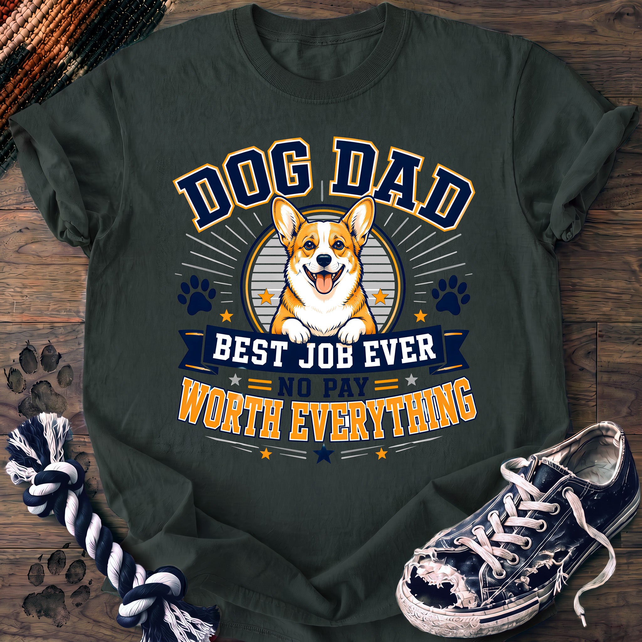 PAWSSION CLUB t-shirt in BlueSpruce color - SKU PC-0248