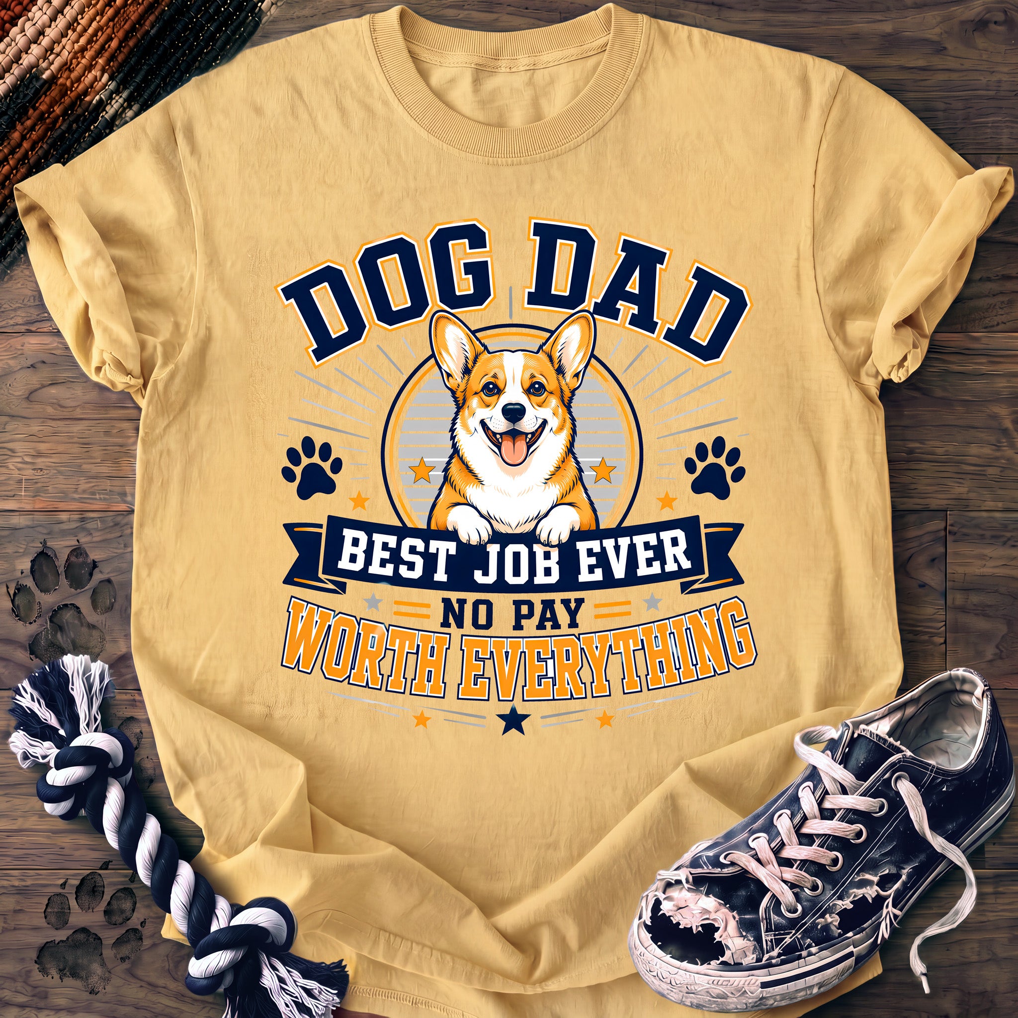 PAWSSION CLUB t-shirt in Butter color - SKU PC-0248