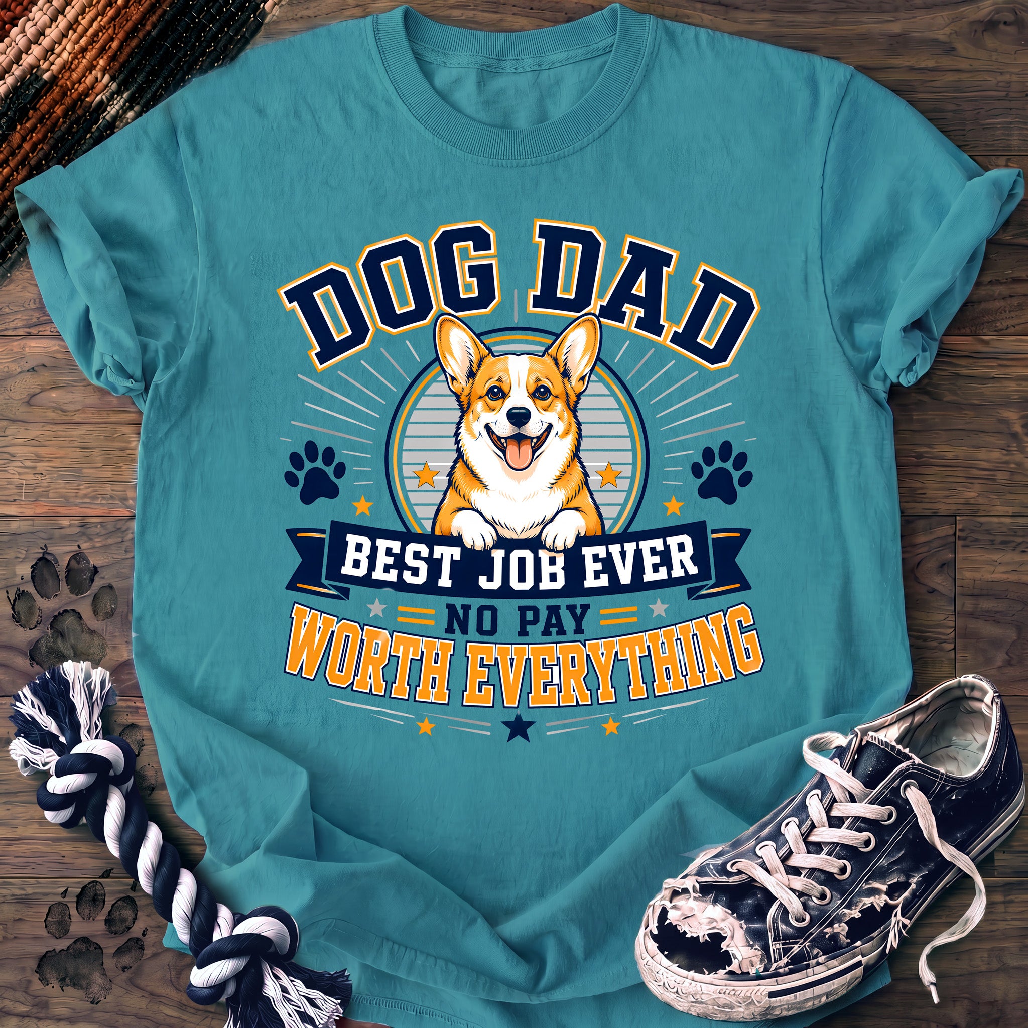 PAWSSION CLUB t-shirt in LagoonBlue color - SKU PC-0248