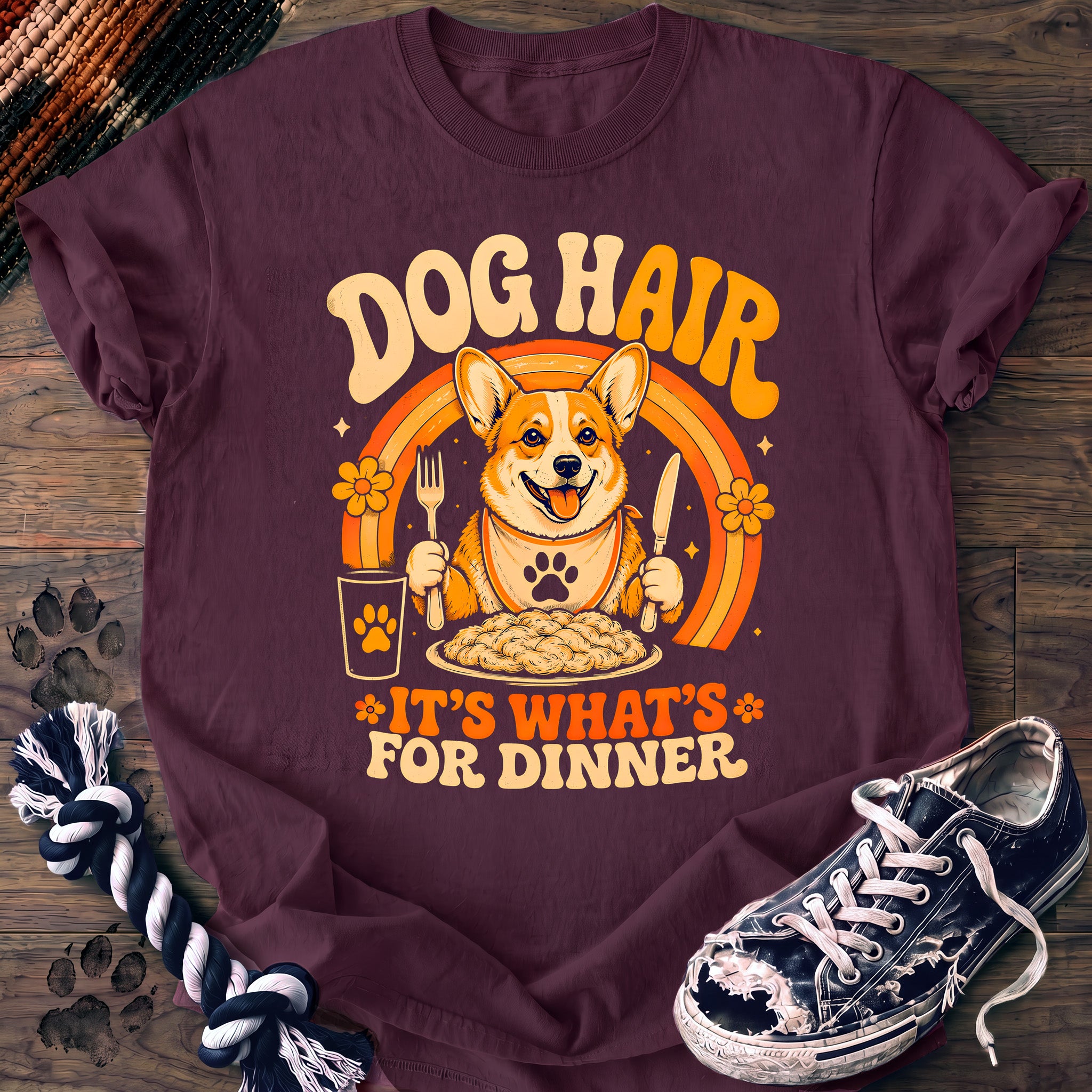 PAWSSION CLUB t-shirt in Berry color - SKU PC-0249