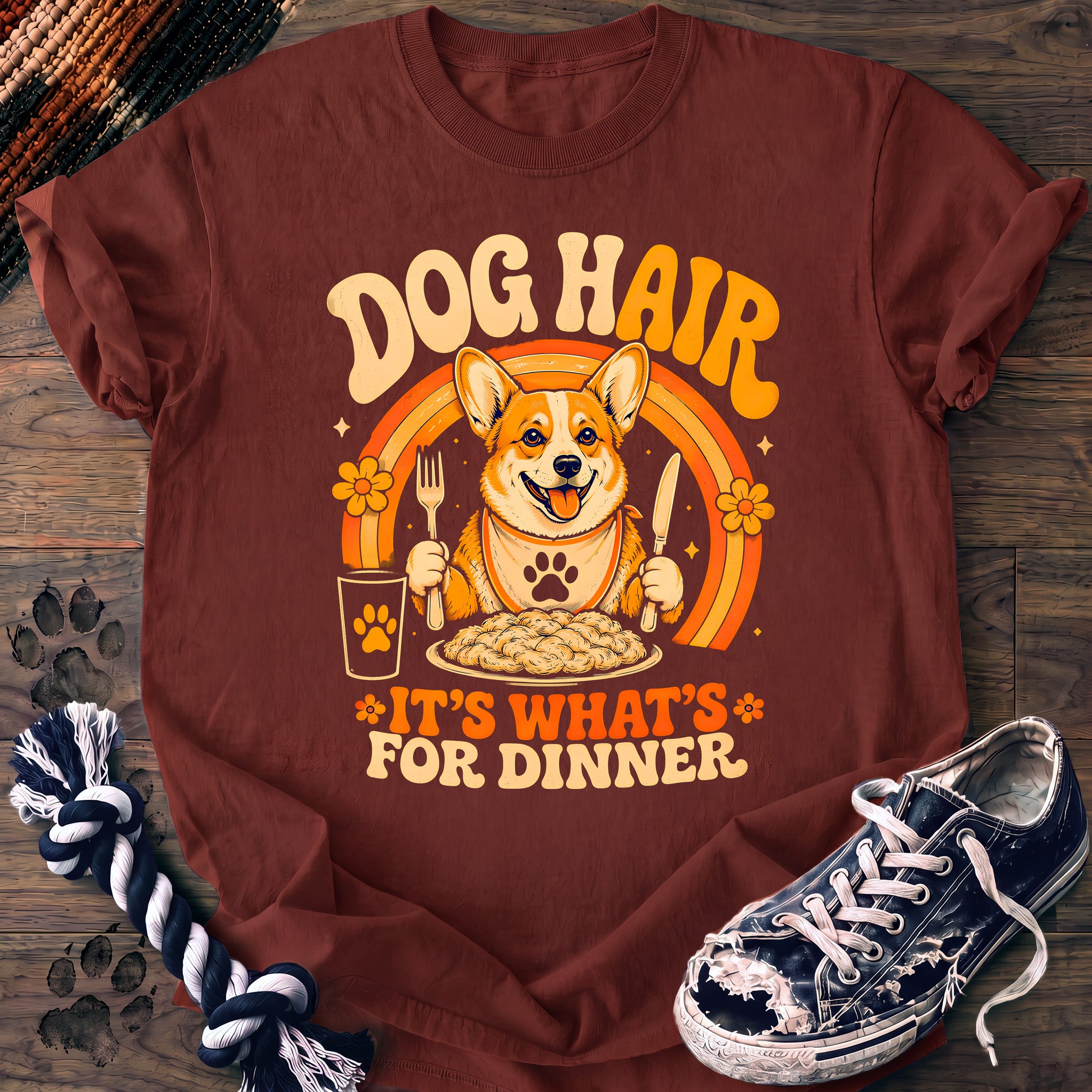 PAWSSION CLUB t-shirt in Brick color - SKU PC-0249