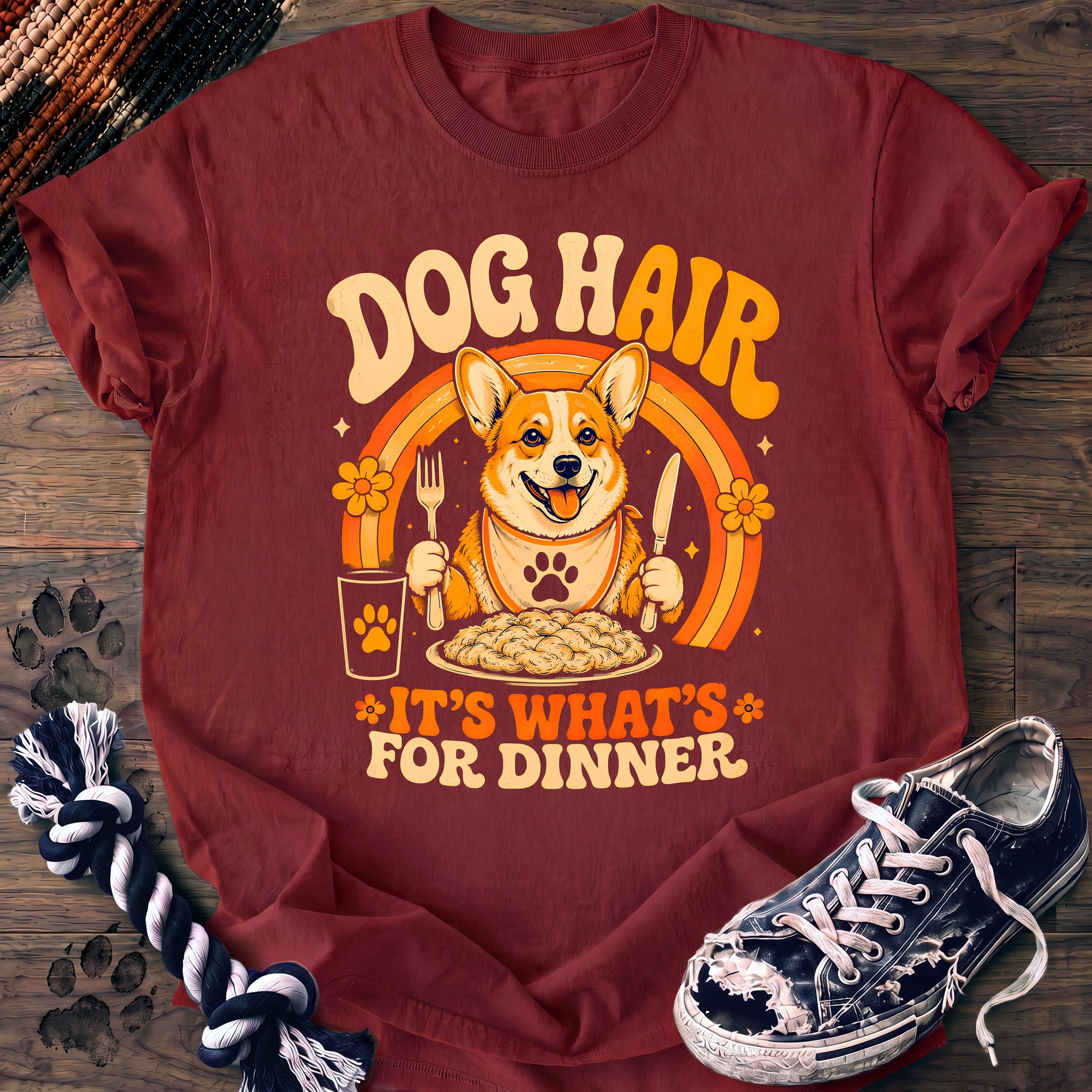 PAWSSION CLUB t-shirt in Chili color - SKU PC-0249