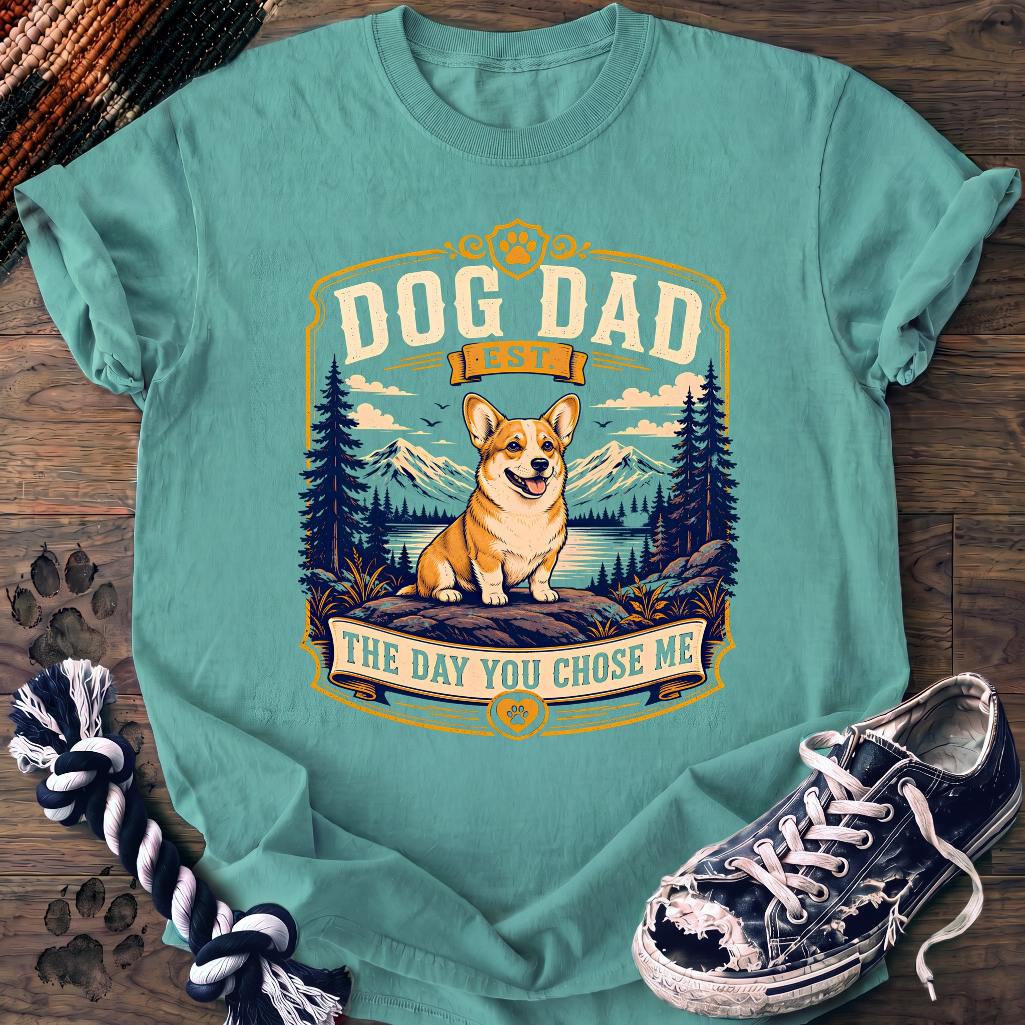 PAWSSION CLUB t-shirt in ChalkyMint color - SKU PC-0251