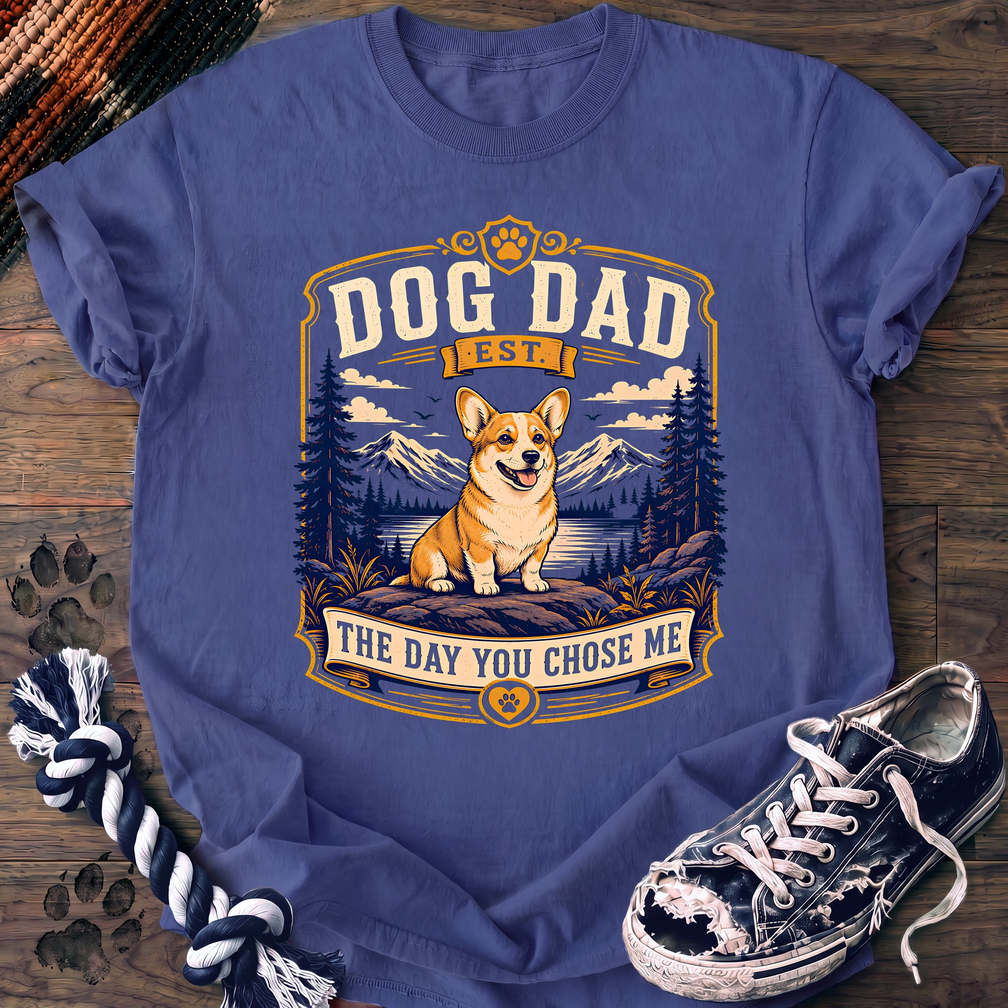 PAWSSION CLUB t-shirt in FloBlue color - SKU PC-0251