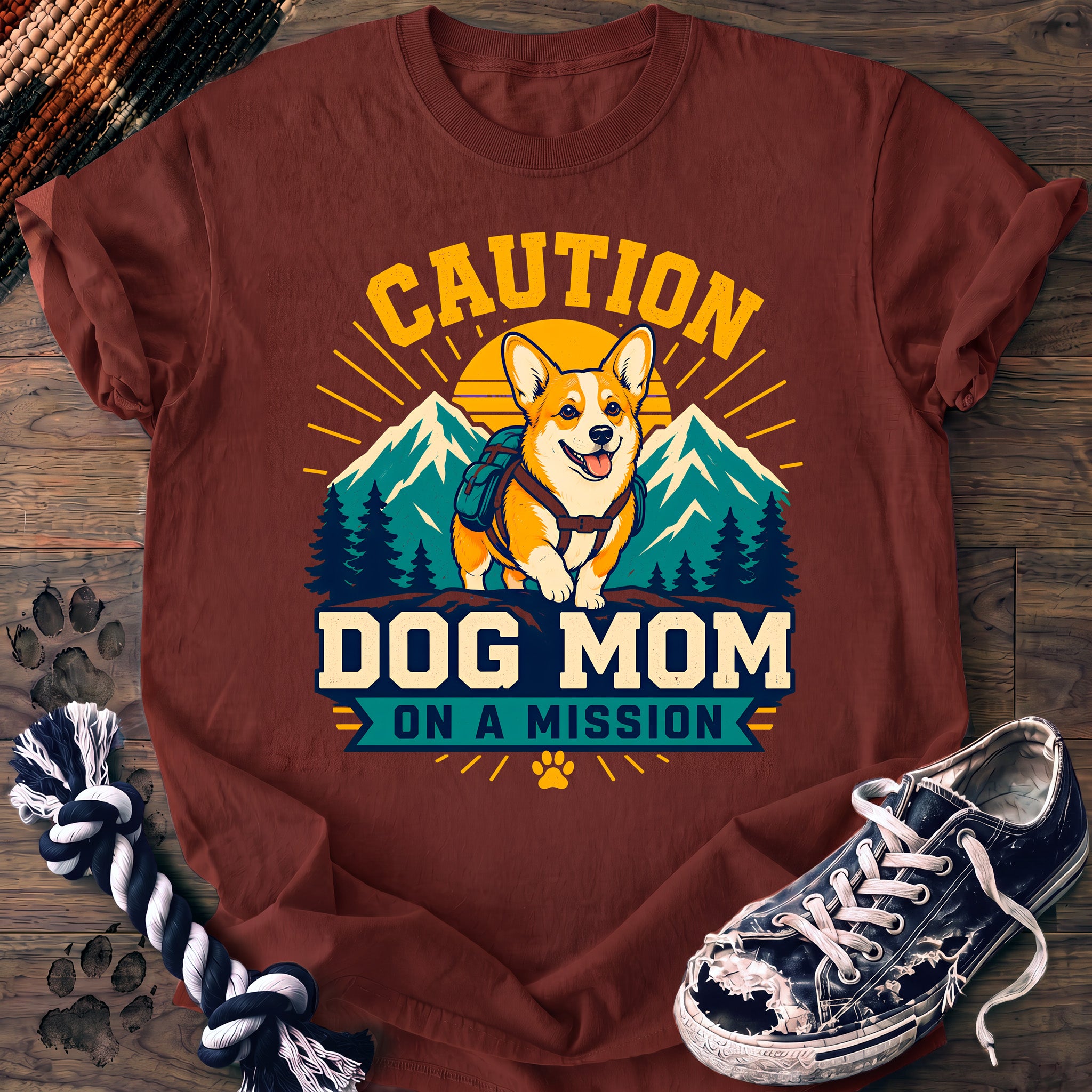 PAWSSION CLUB t-shirt in Brick color - SKU PC-0252