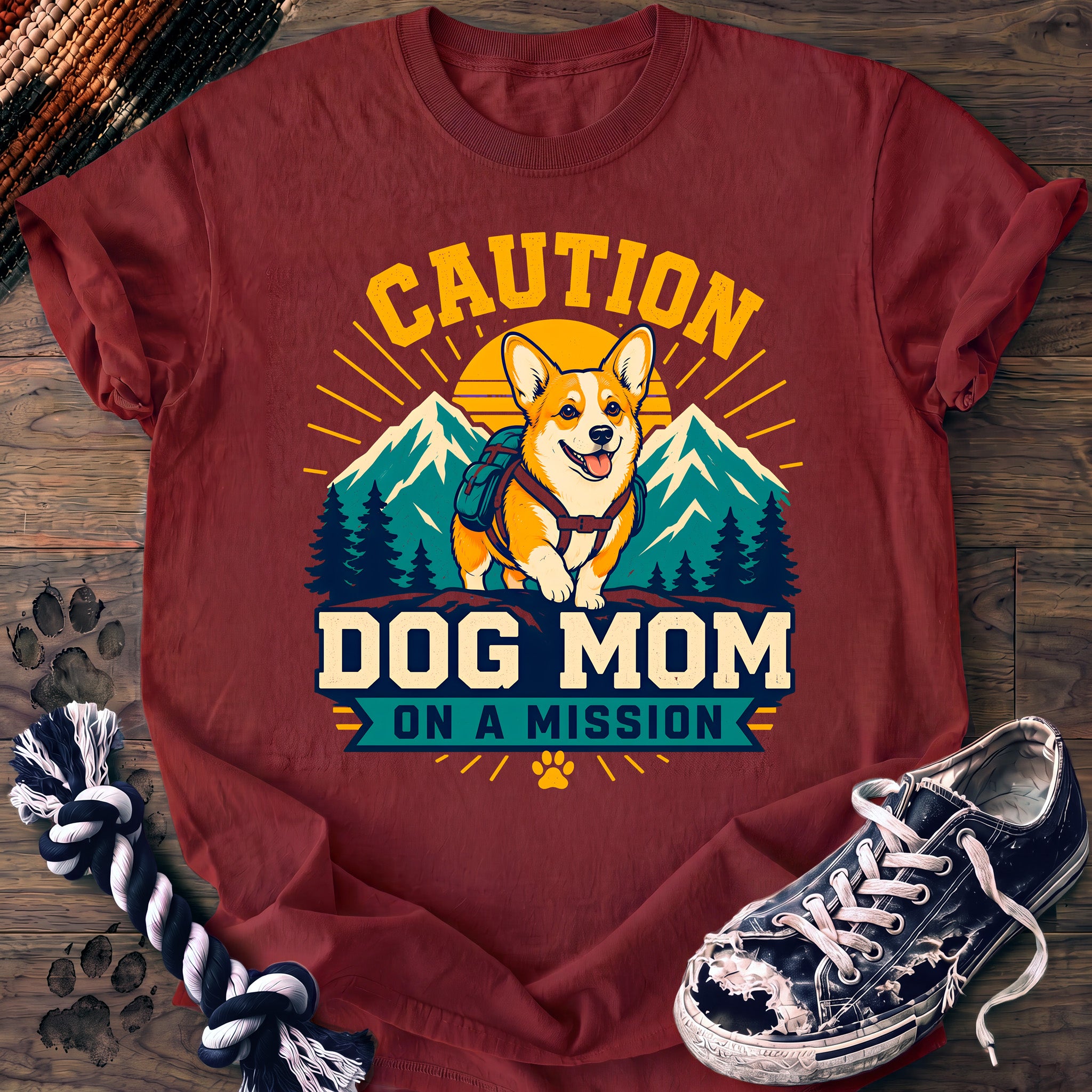 PAWSSION CLUB t-shirt in Chili color - SKU PC-0252
