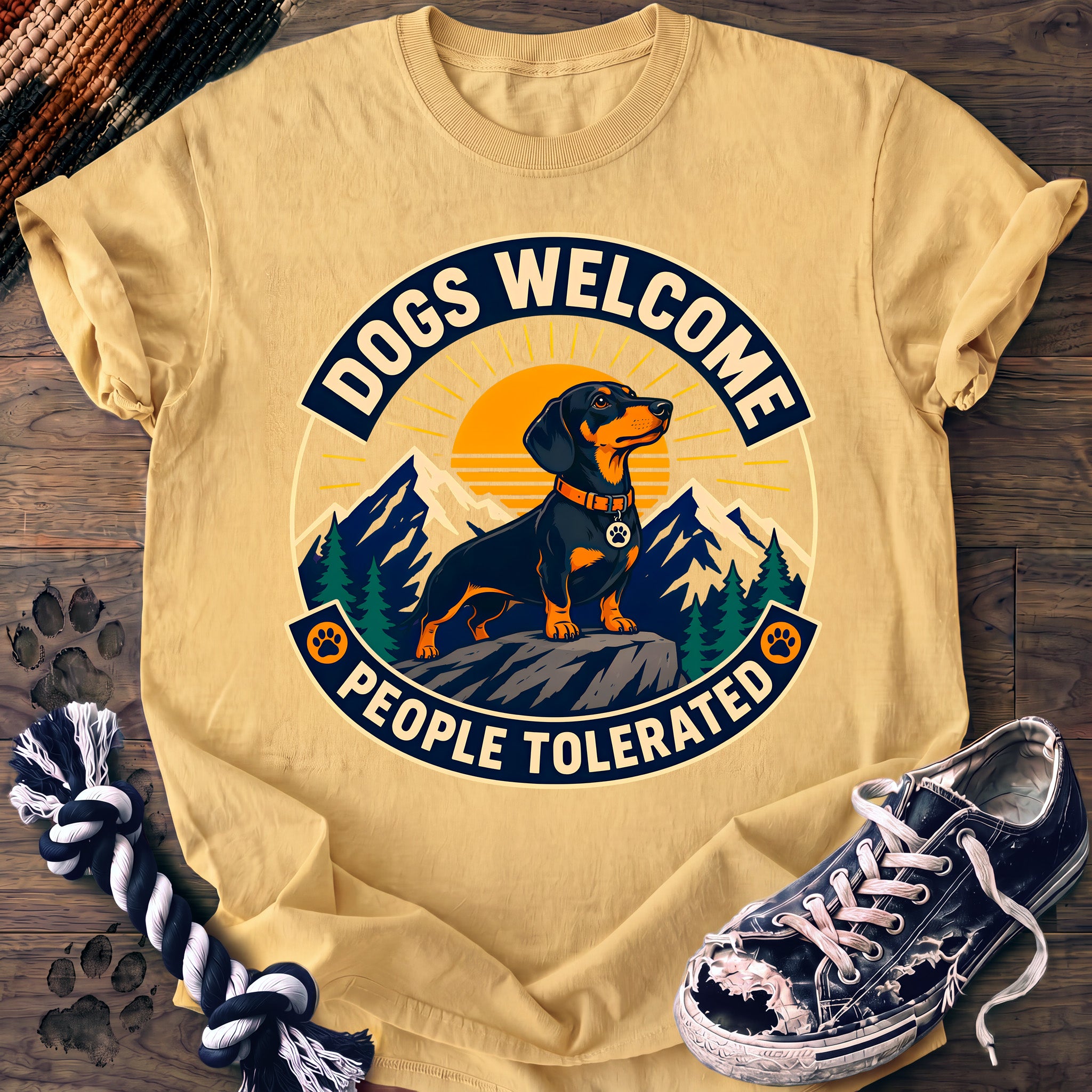 PAWSSION CLUB t-shirt in Butter color - SKU PC-0254