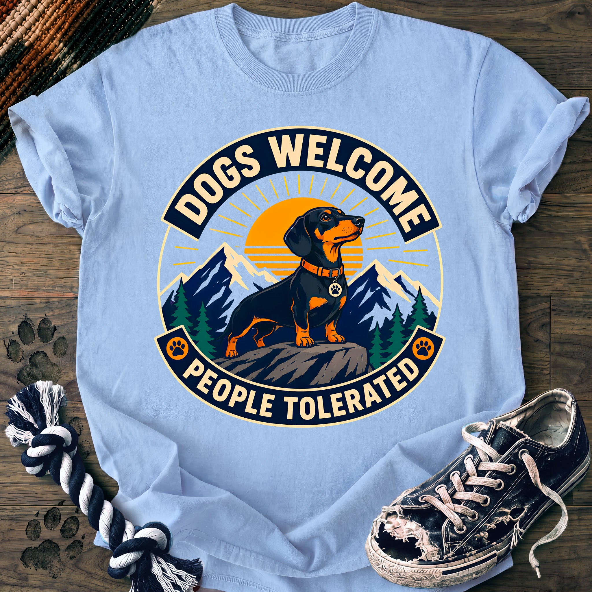 PAWSSION CLUB t-shirt in Chambray color - SKU PC-0254