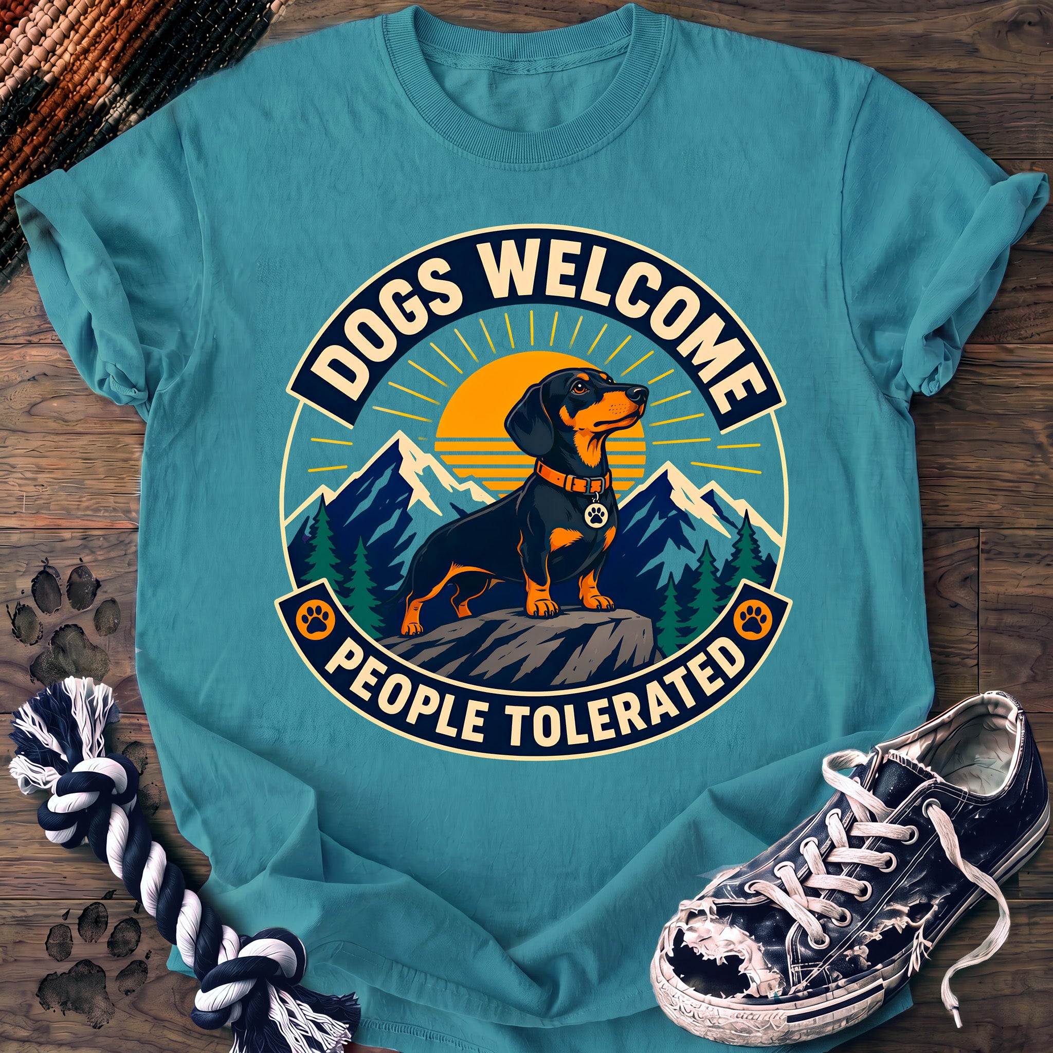 PAWSSION CLUB t-shirt in LagoonBlue color - SKU PC-0254