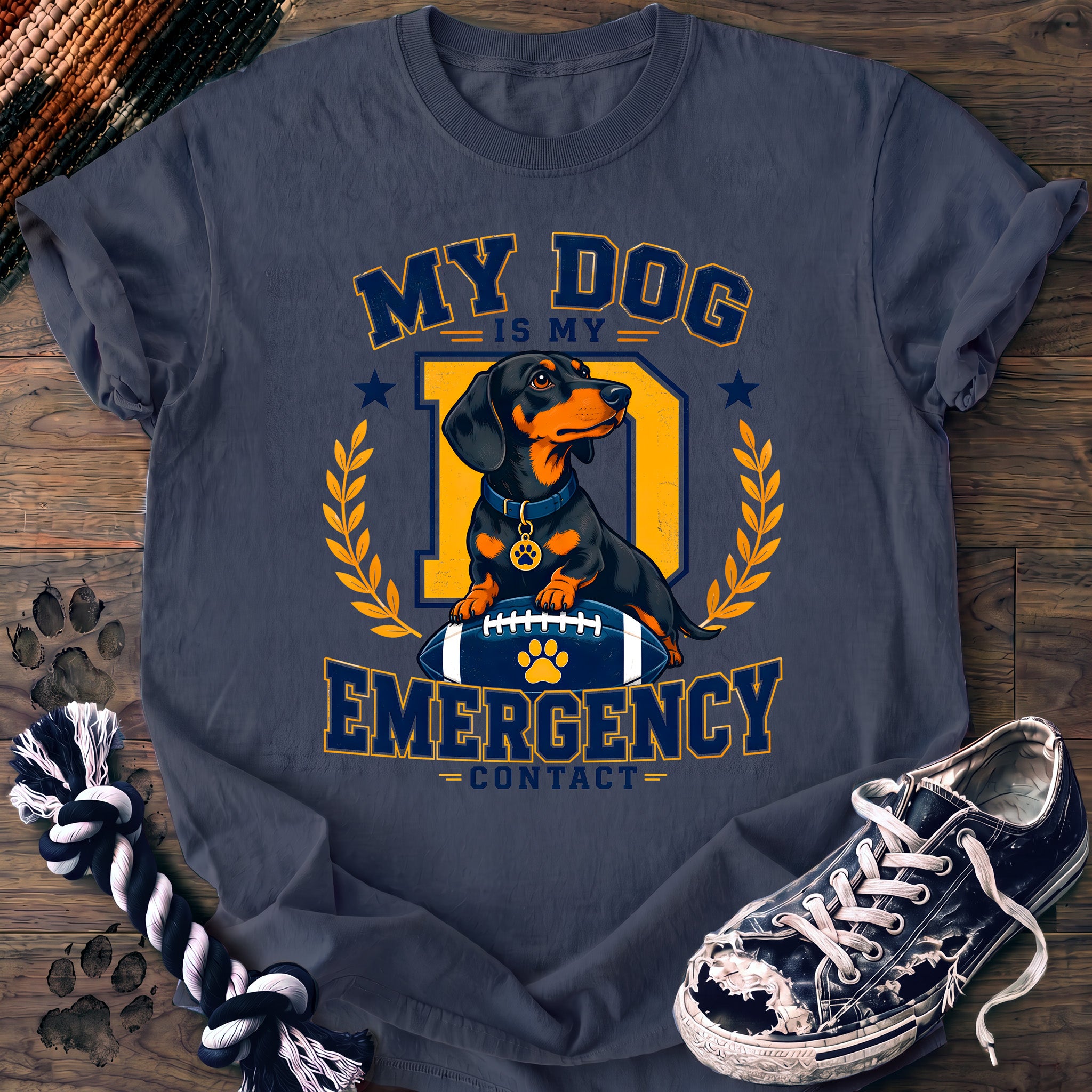 PAWSSION CLUB t-shirt in BlueJean color - SKU PC-0255