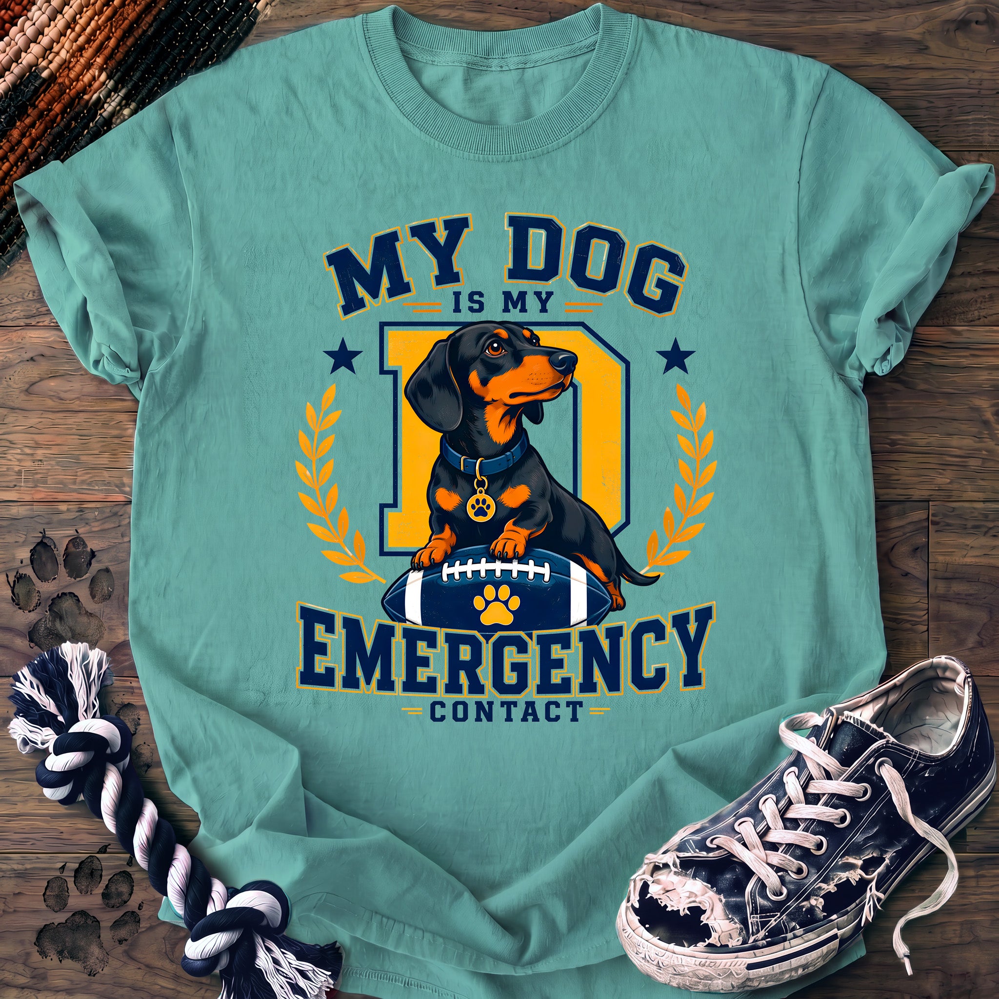 PAWSSION CLUB t-shirt in ChalkyMint color - SKU PC-0255