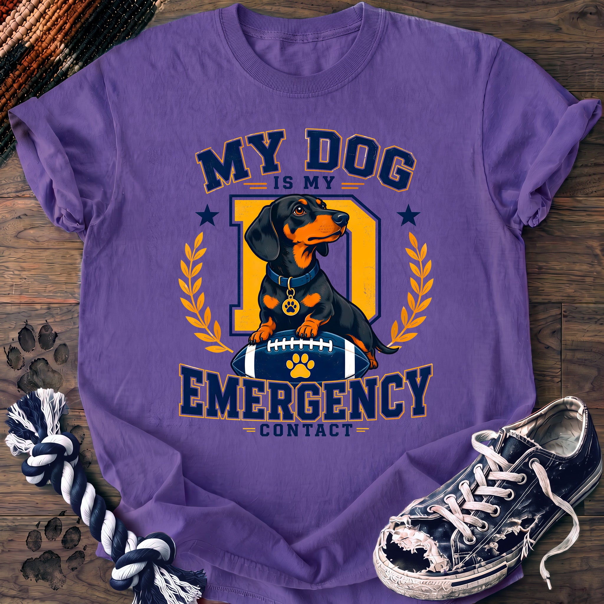 PAWSSION CLUB t-shirt in Violet color - SKU PC-0255