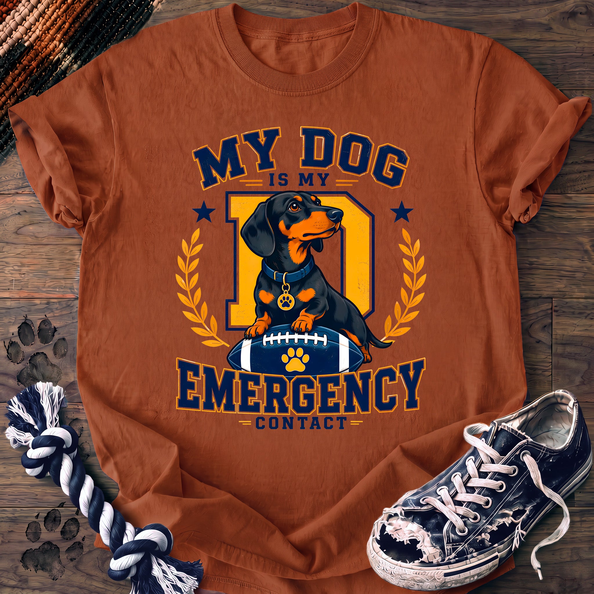 PAWSSION CLUB t-shirt in Yam color - SKU PC-0255