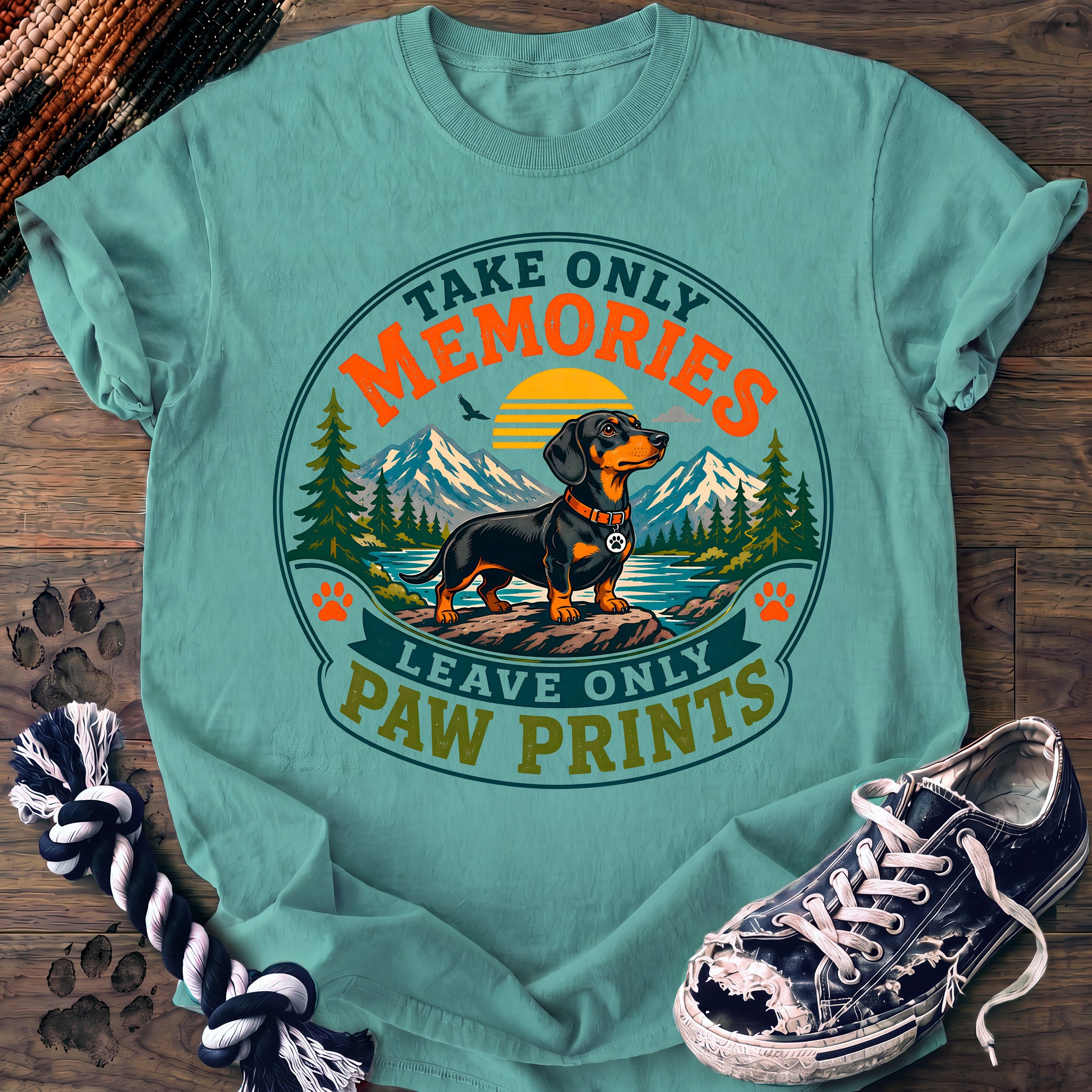 PAWSSION CLUB t-shirt in ChalkyMint color - SKU PC-0256