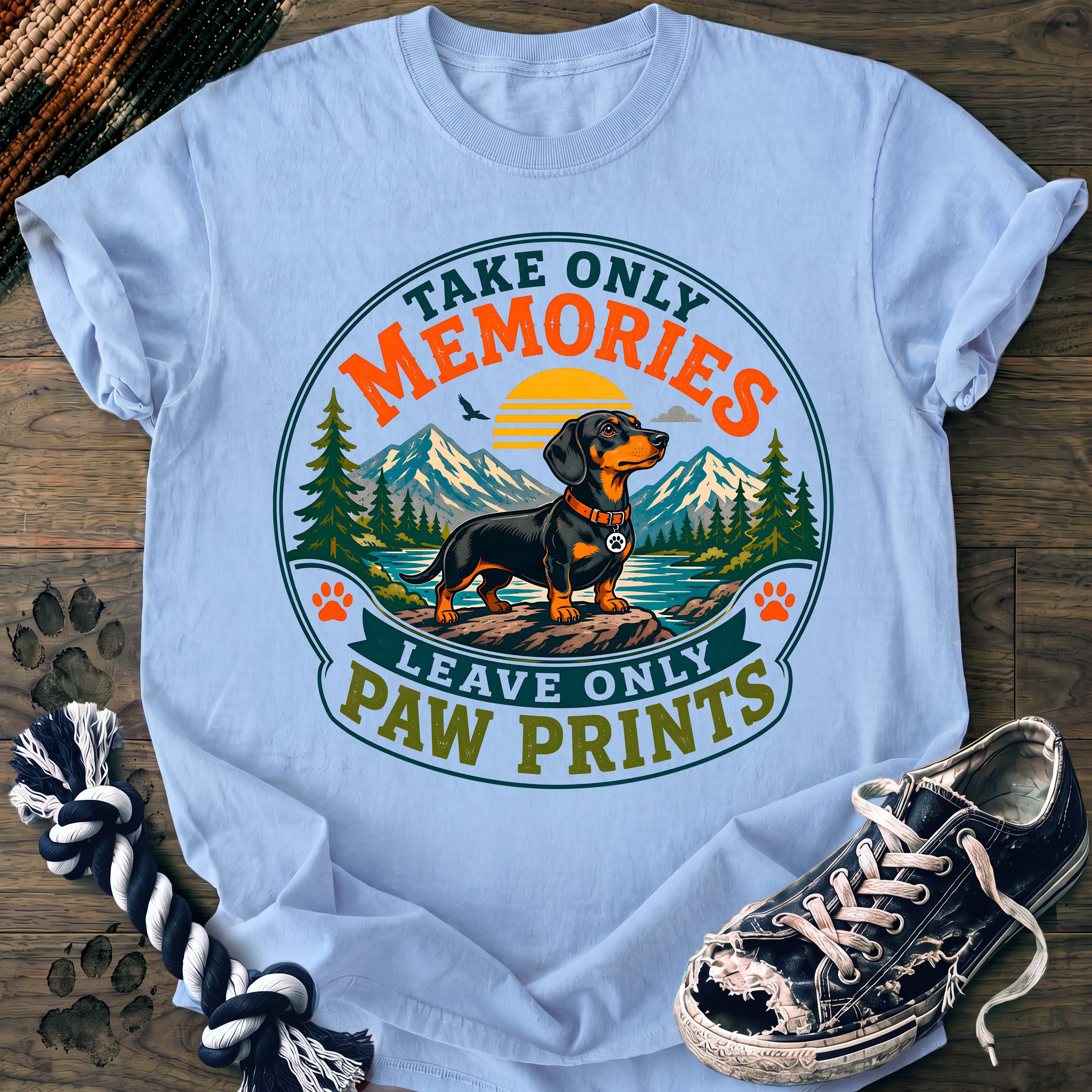 PAWSSION CLUB t-shirt in Chambray color - SKU PC-0256