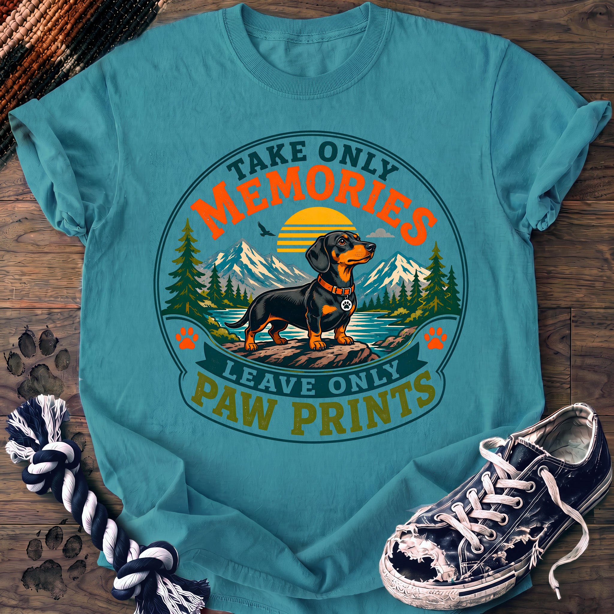 PAWSSION CLUB t-shirt in LagoonBlue color - SKU PC-0256