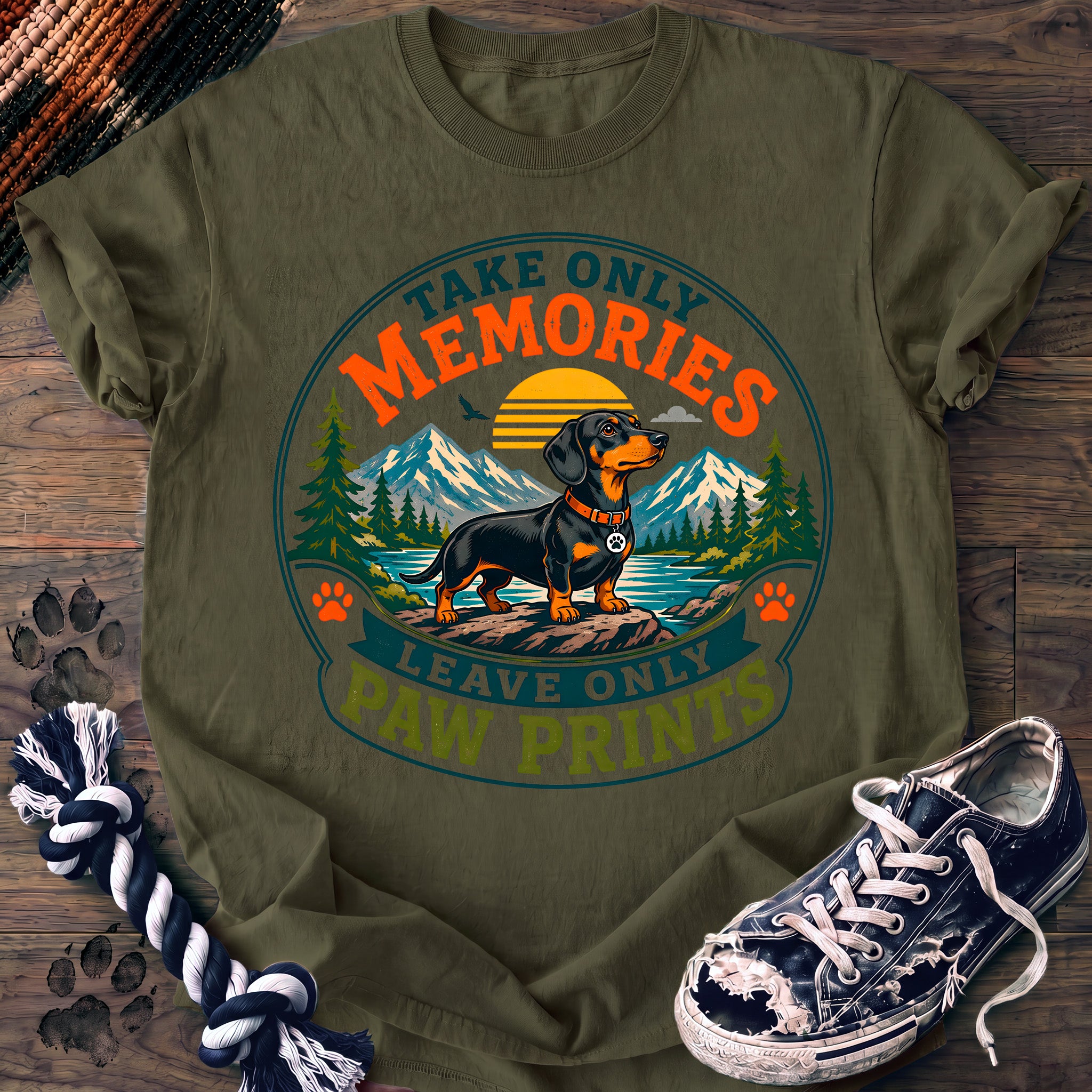 PAWSSION CLUB t-shirt in Moss color - SKU PC-0256