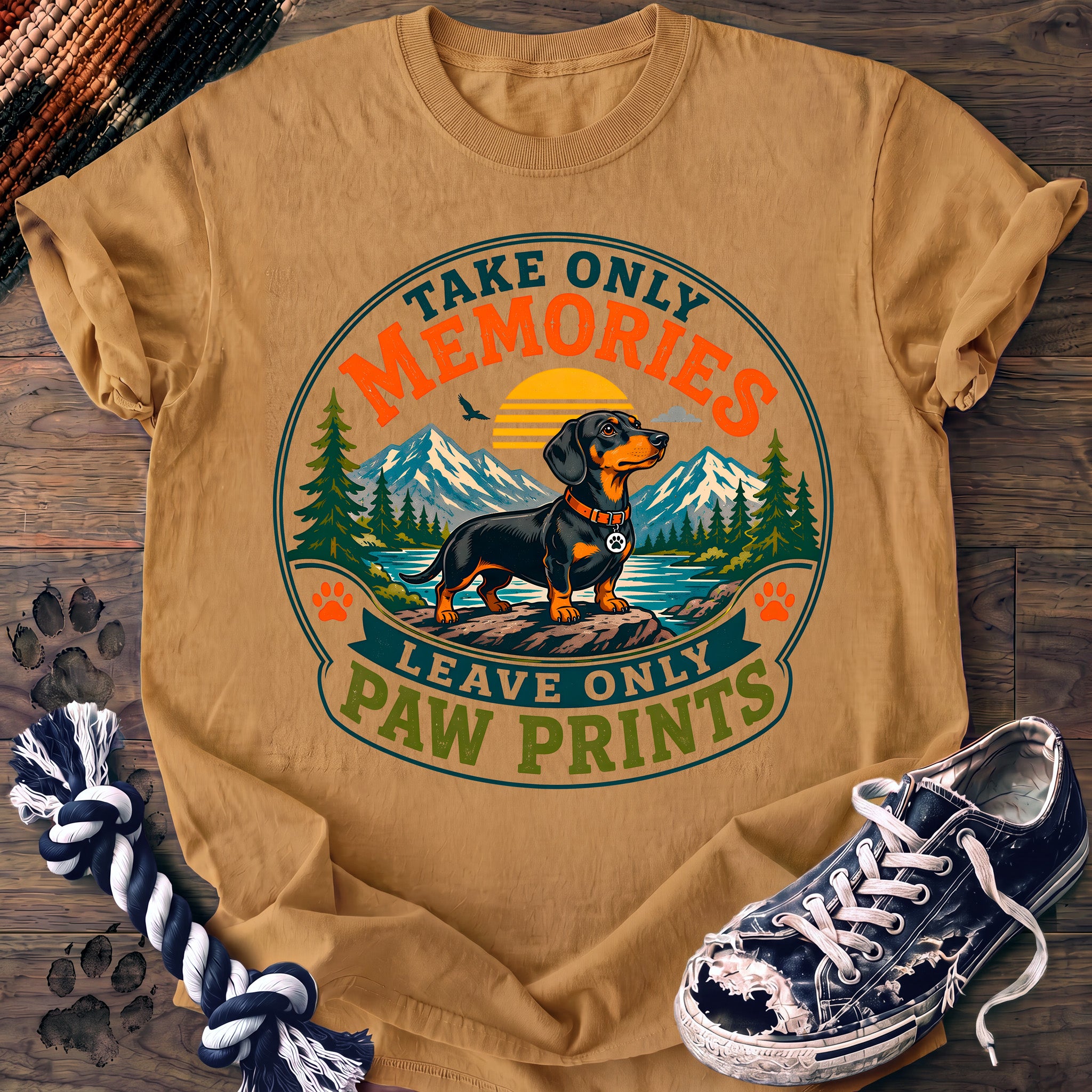 PAWSSION CLUB t-shirt in Mustard color - SKU PC-0256