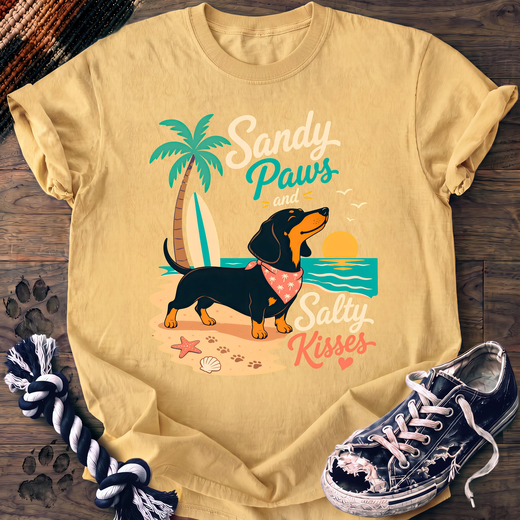 PAWSSION CLUB t-shirt in Butter color - SKU PC-0257