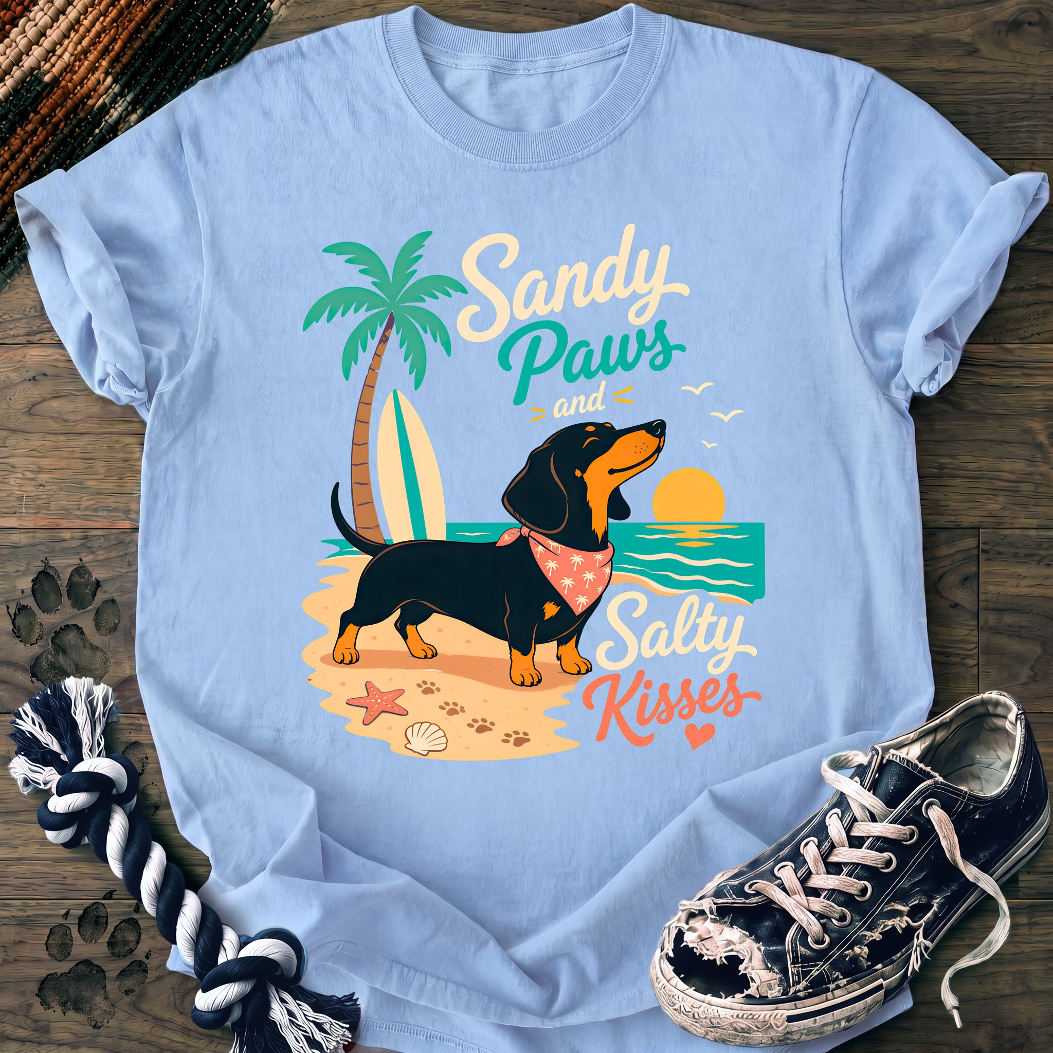 PAWSSION CLUB t-shirt in Chambray color - SKU PC-0257