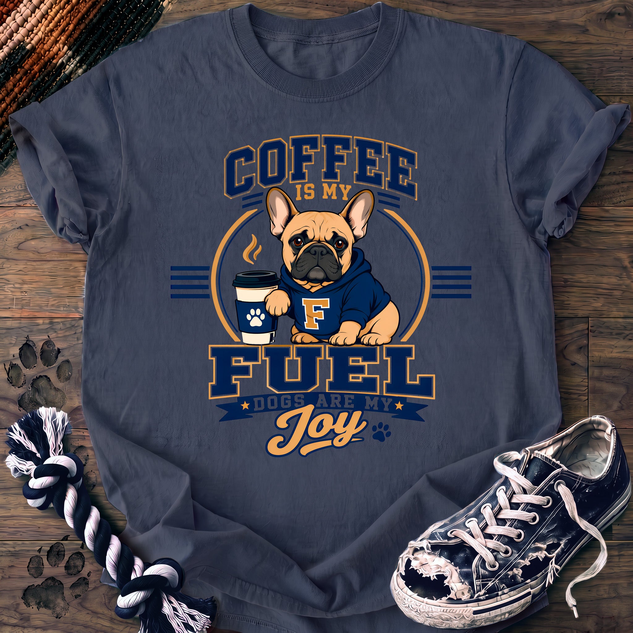 PAWSSION CLUB t-shirt in BlueJean color - SKU PC-0258