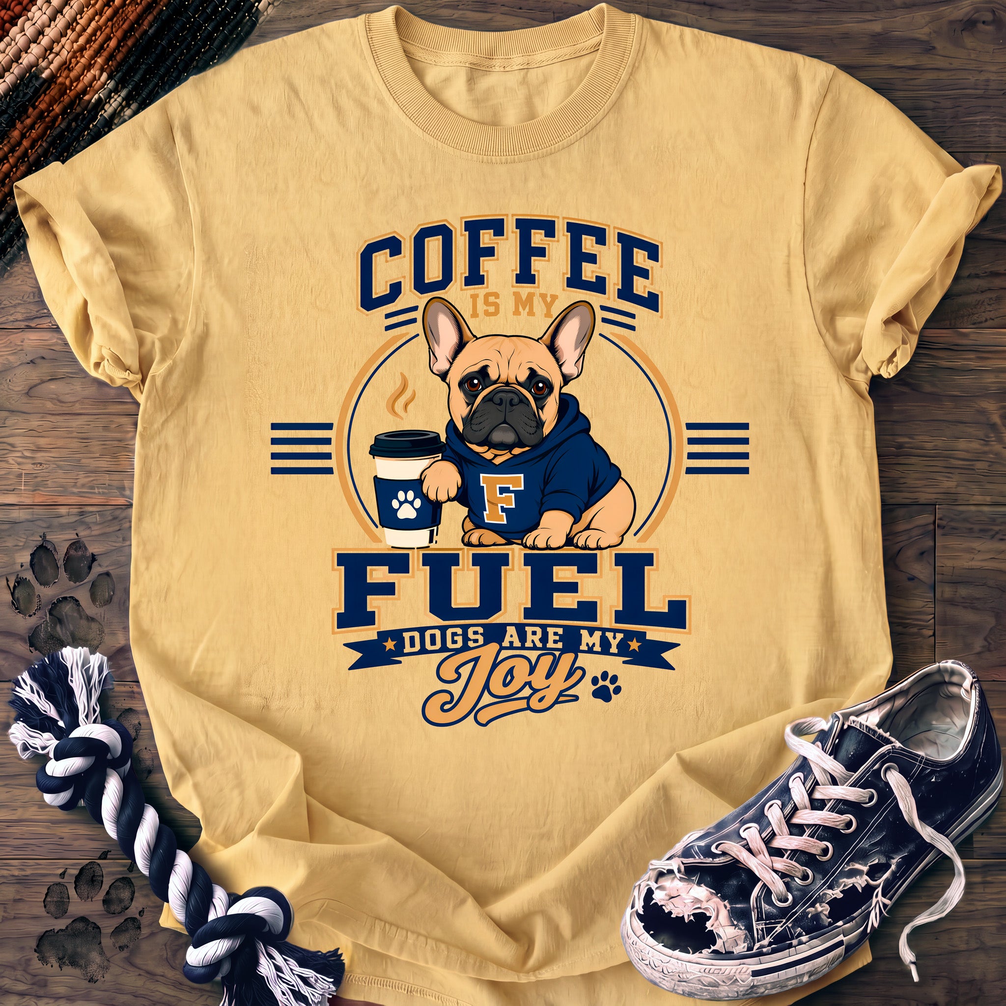 PAWSSION CLUB t-shirt in Butter color - SKU PC-0258
