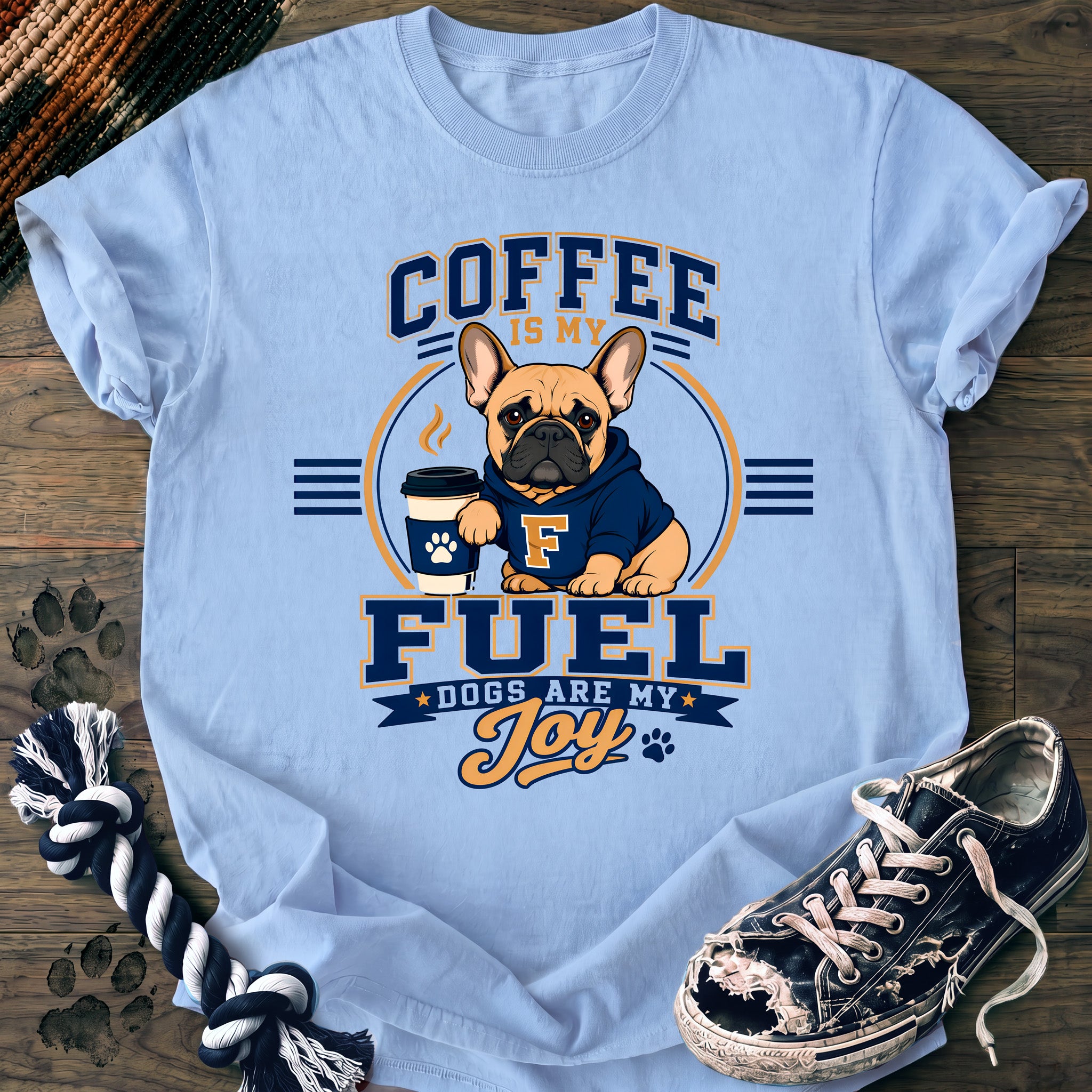 PAWSSION CLUB t-shirt in Chambray color - SKU PC-0258