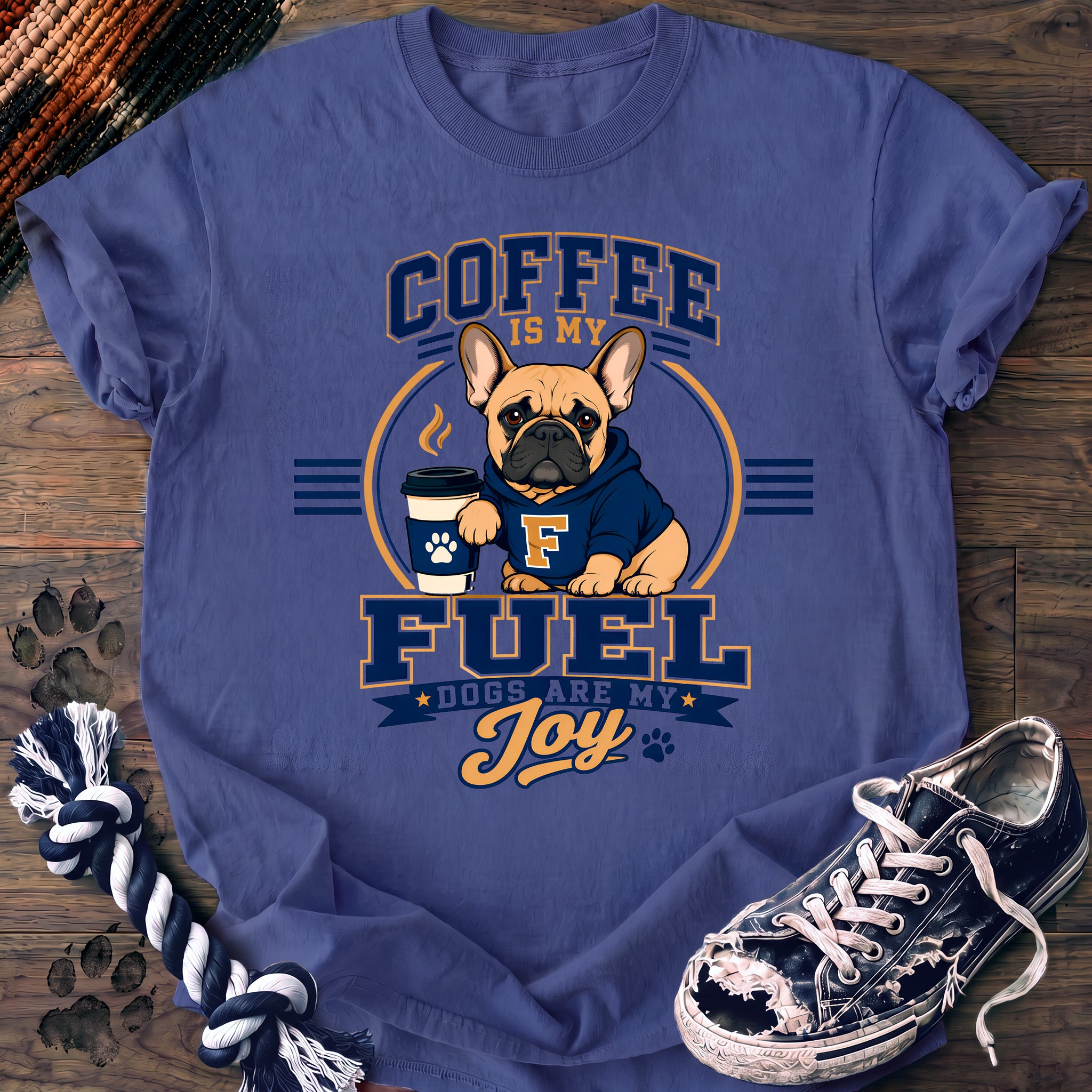 PAWSSION CLUB t-shirt in FloBlue color - SKU PC-0258