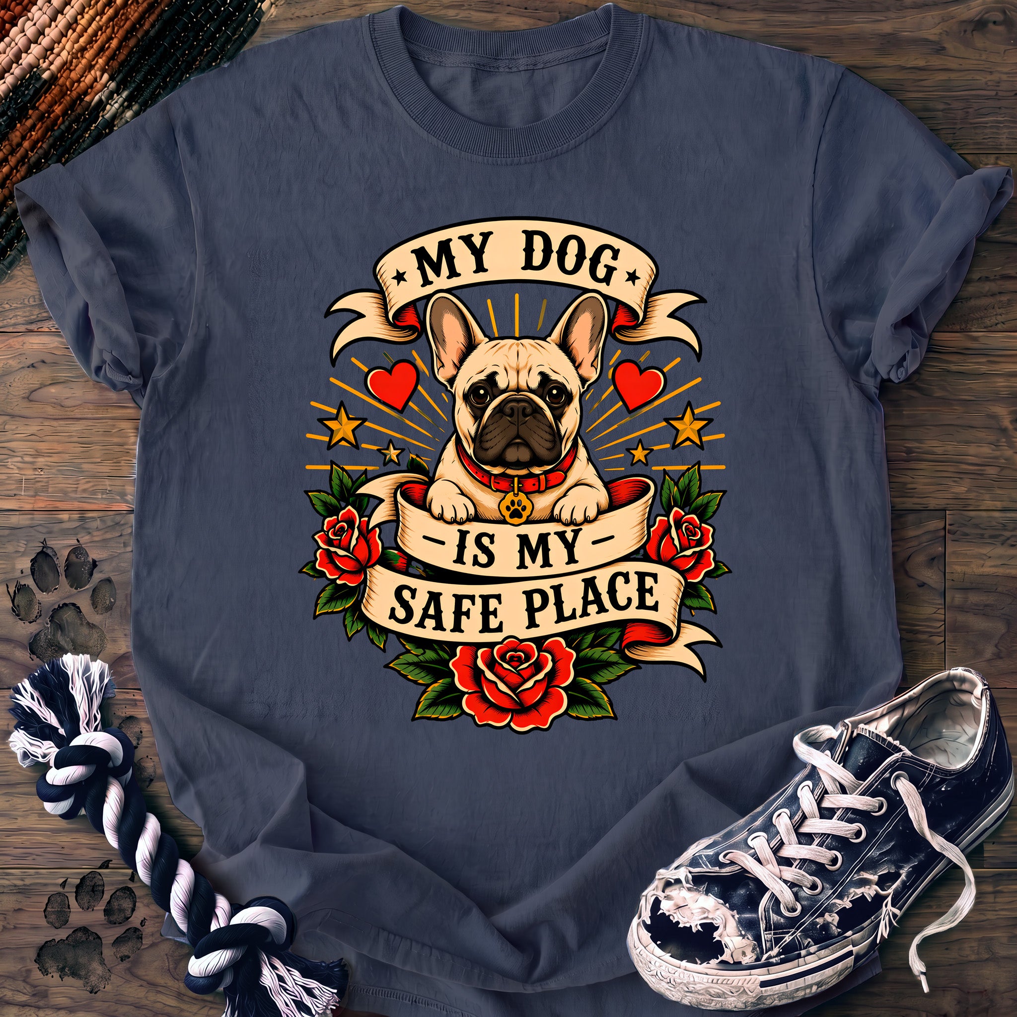 PAWSSION CLUB t-shirt in BlueJean color - SKU PC-0261