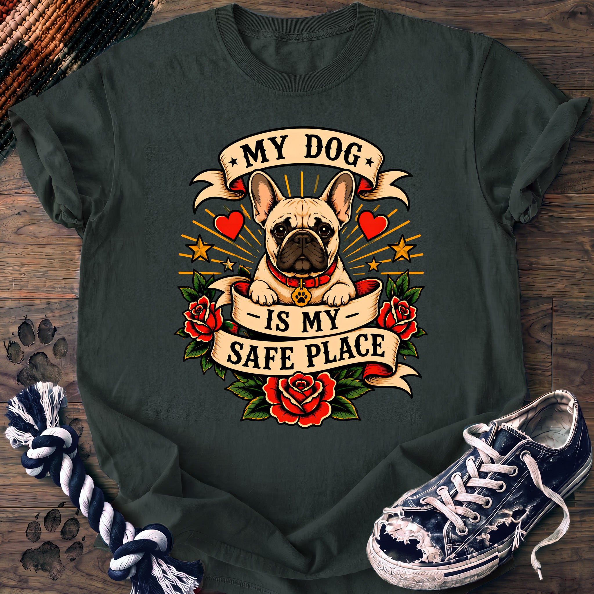 PAWSSION CLUB t-shirt in BlueSpruce color - SKU PC-0261