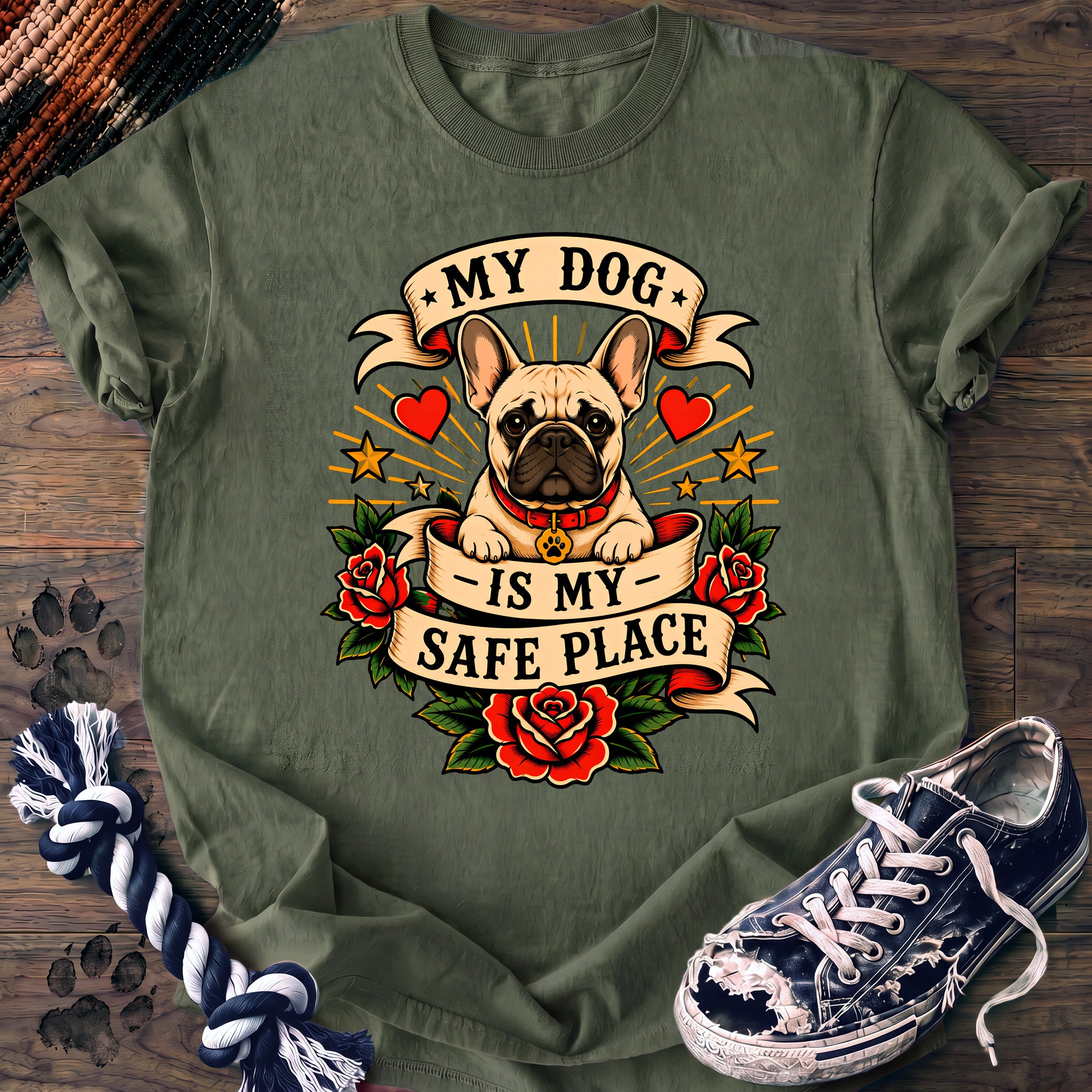 PAWSSION CLUB t-shirt in LightGreen color - SKU PC-0261