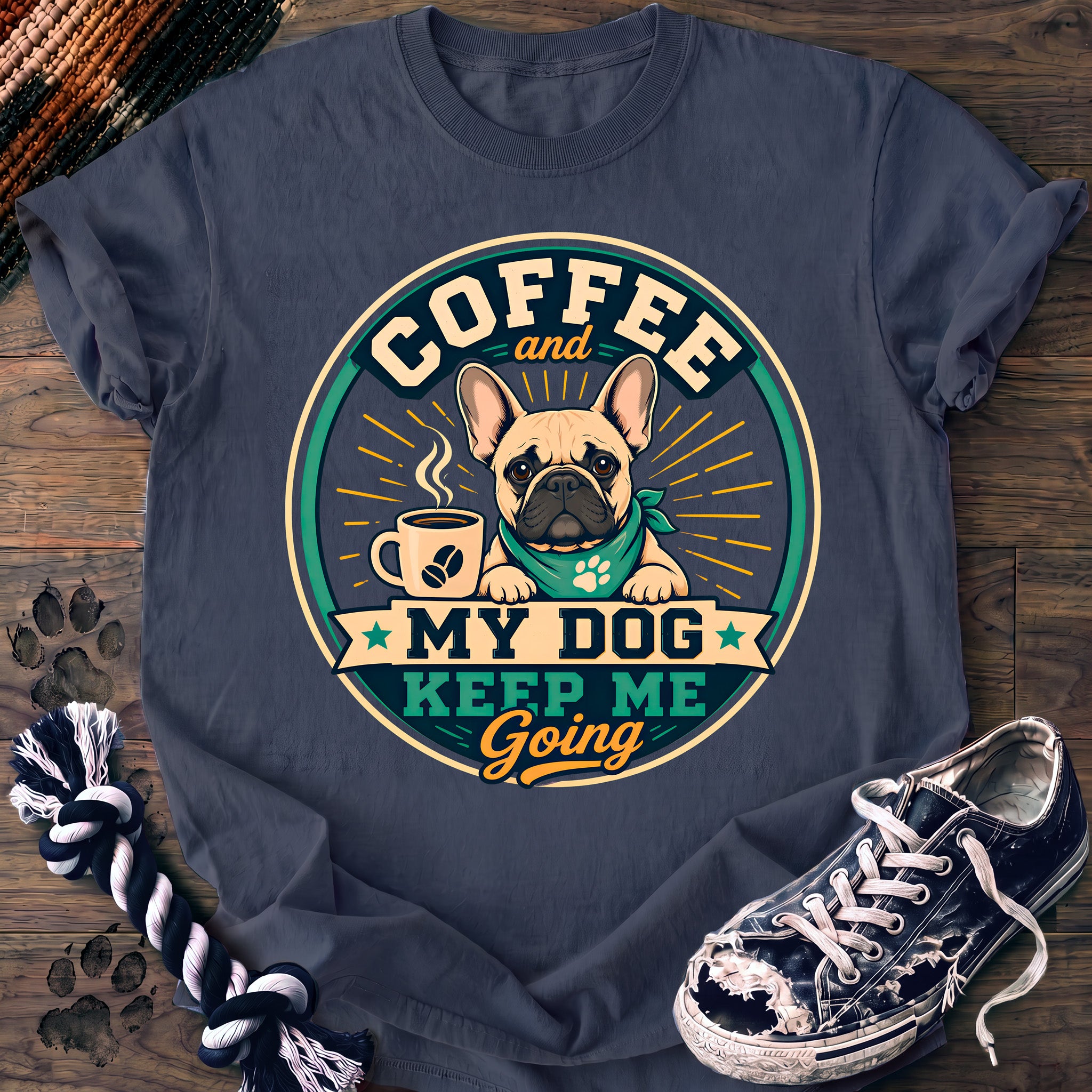 PAWSSION CLUB t-shirt in BlueJean color - SKU PC-0262