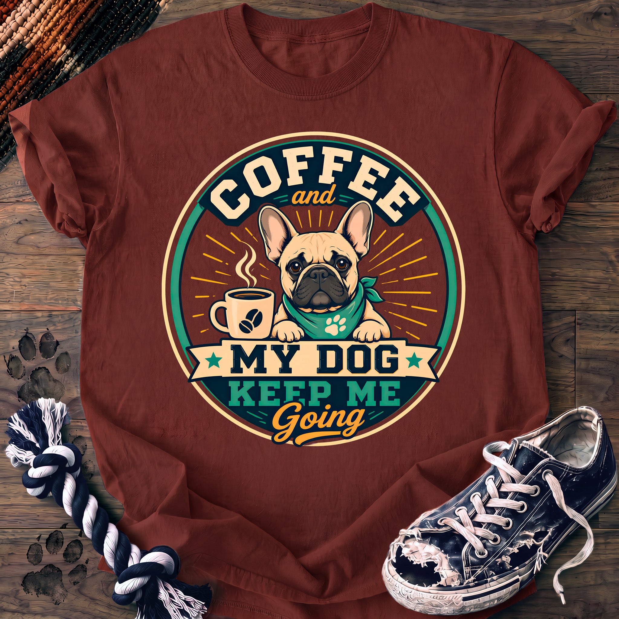PAWSSION CLUB t-shirt in Brick color - SKU PC-0262
